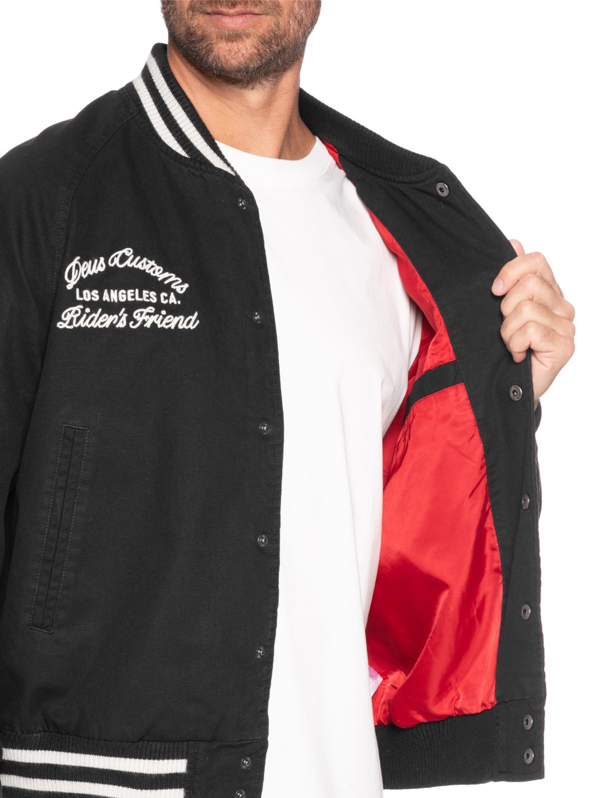 Jaqueta Masculina Stadium Preto Deus Ex Machina