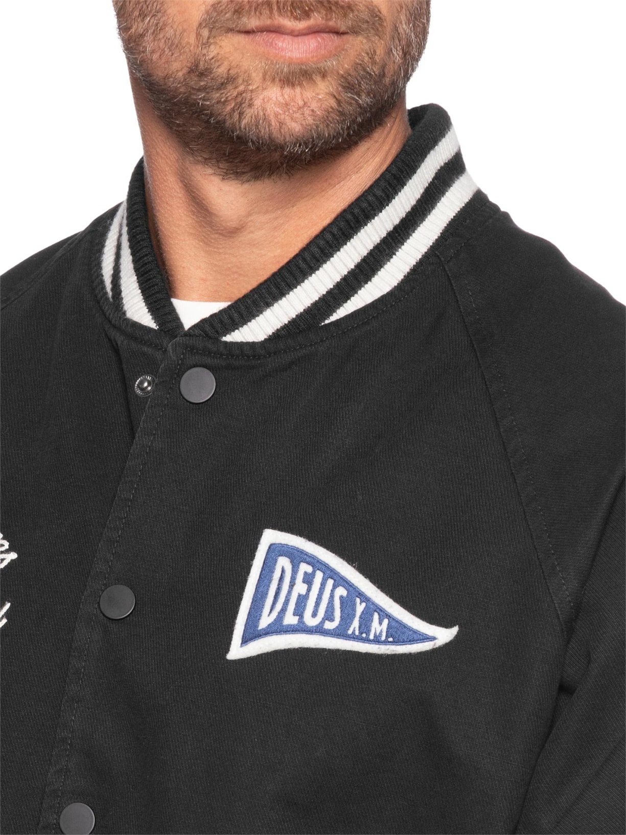 Jaqueta Masculina Stadium Preto Deus Ex Machina