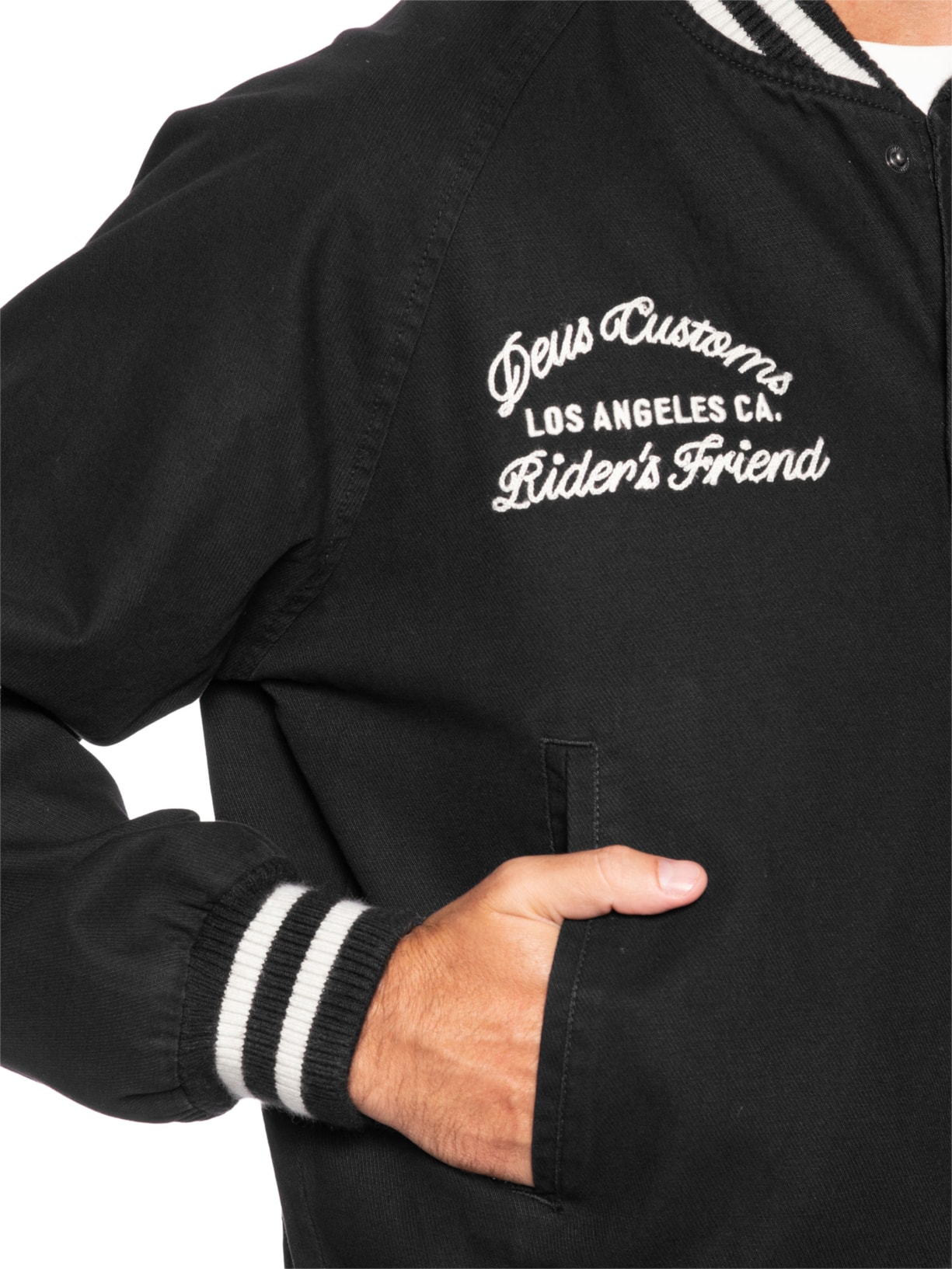 Jaqueta Masculina Stadium Preto Deus Ex Machina