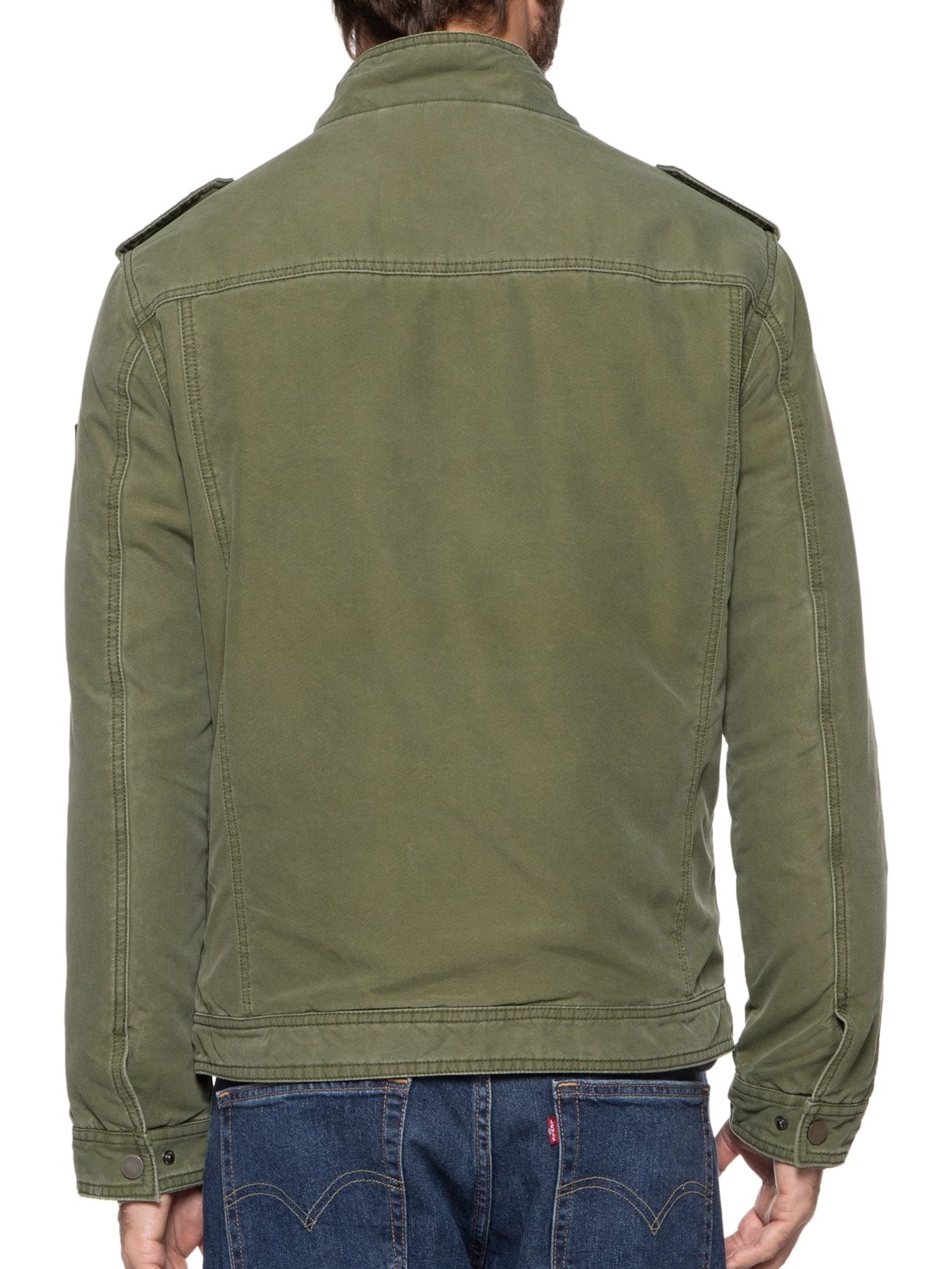 Jaqueta Masculina Stone Brushed Verde Jab