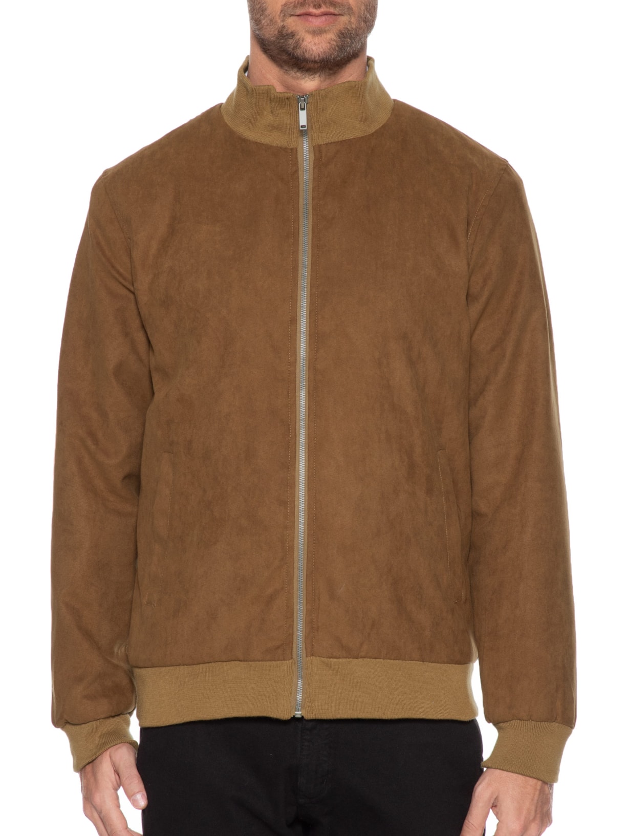 Jaqueta Masculina Suede Marrom '2 Essential