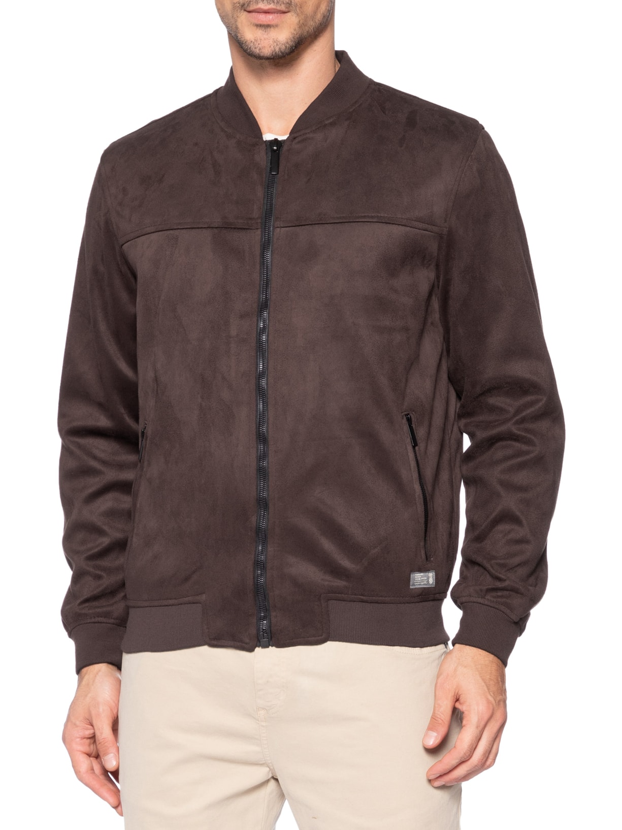 Jaqueta Masculina Suede Marrom Pineapple