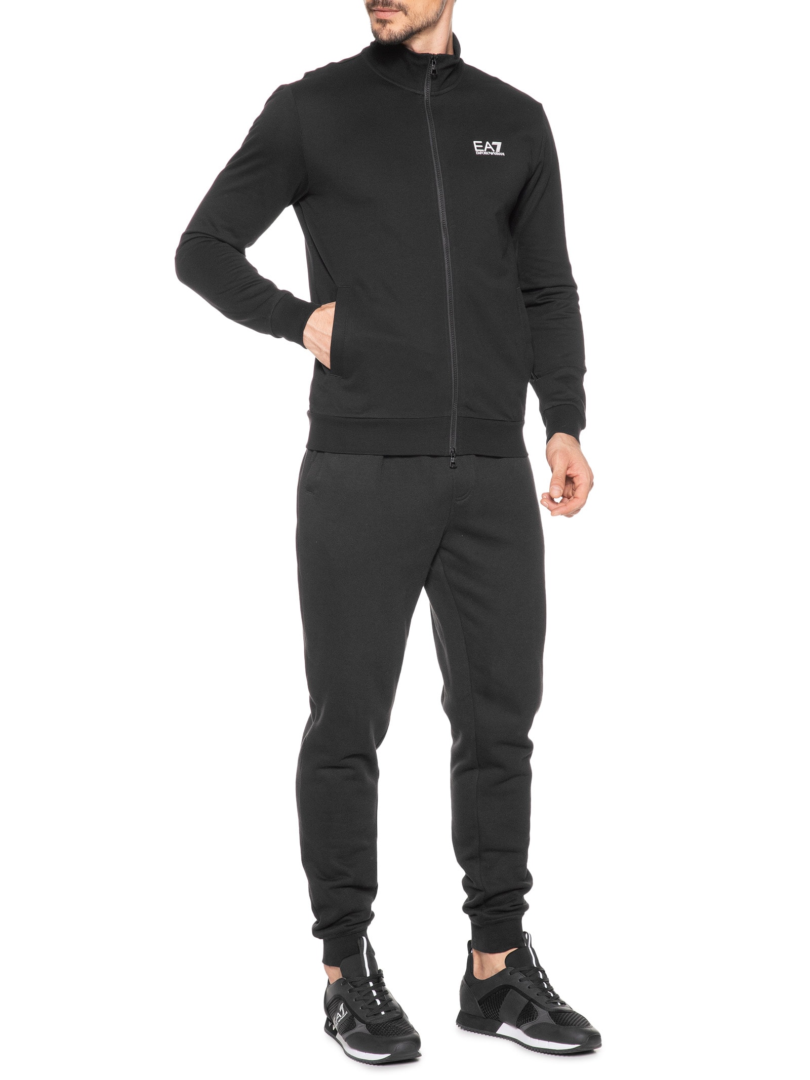 EA7 Emporio Armani - Jaqueta Masculina Sweatshirt - Preto