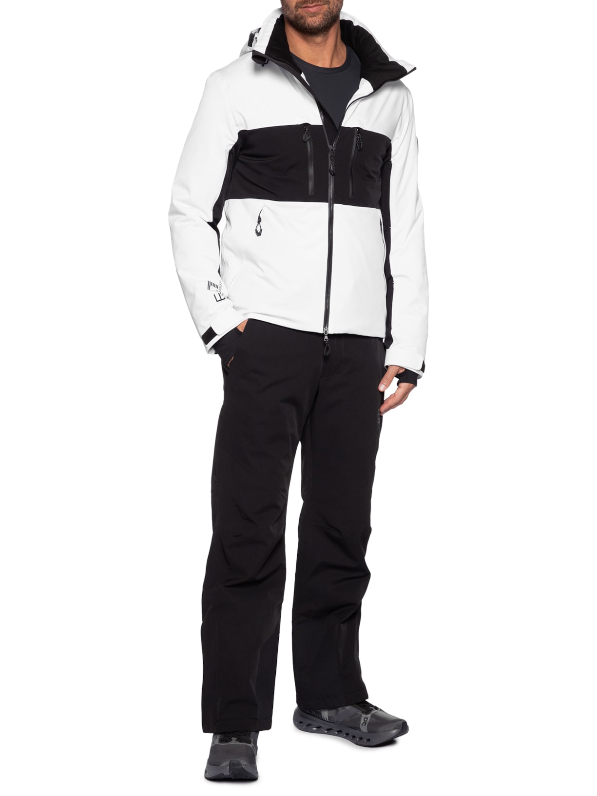 Jaqueta Masculina Technical Ski M Kitzbuhel Protectum7 Colorblock – Preto Ea7 Emporio Armani