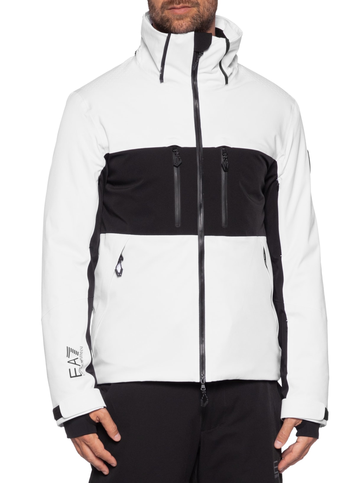 Jaqueta Masculina Technical Ski M Kitzbuhel Protectum7 Colorblock – Preto Ea7 Emporio Armani
