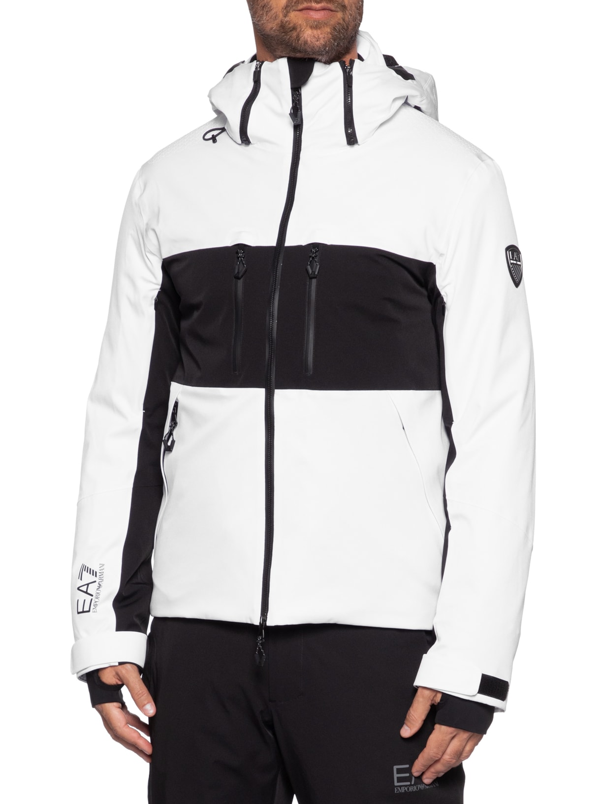 Jaqueta Masculina Technical Ski M Kitzbuhel Protectum7 Colorblock – Preto Ea7 Emporio Armani