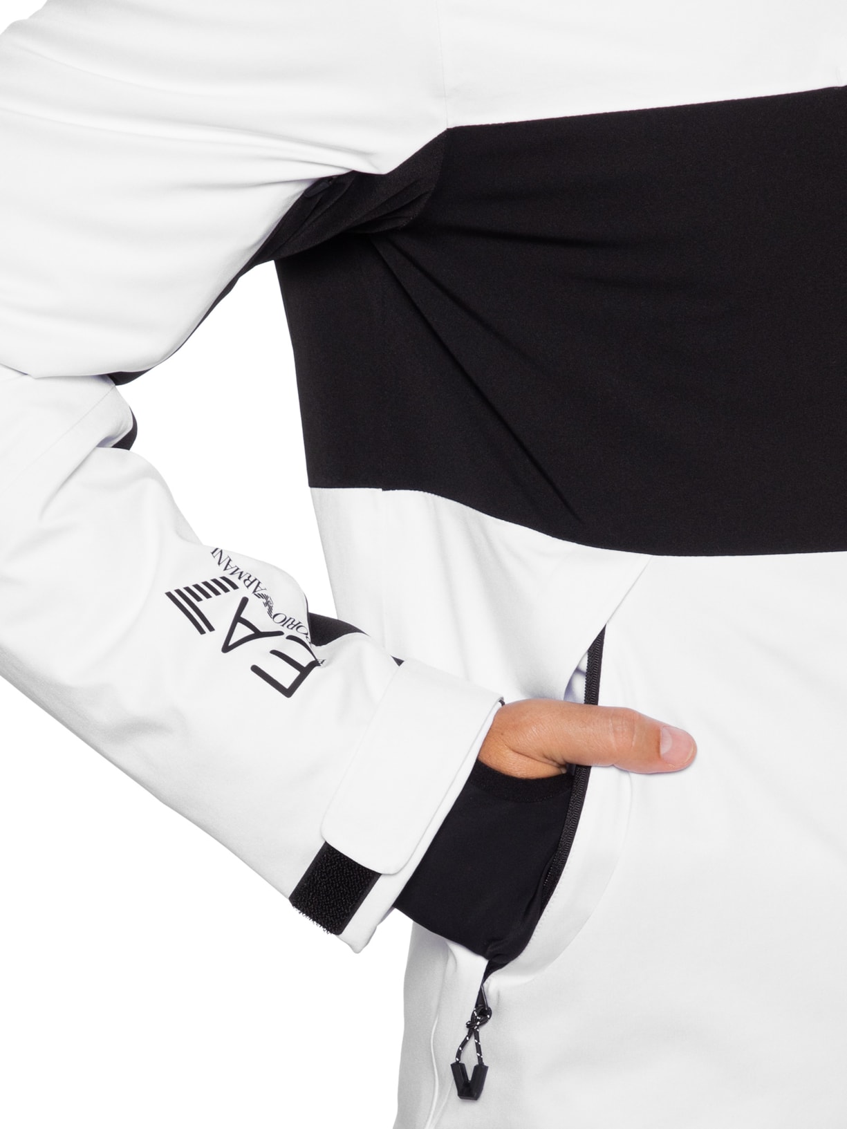 Jaqueta Masculina Technical Ski M Kitzbuhel Protectum7 Colorblock – Preto Ea7 Emporio Armani