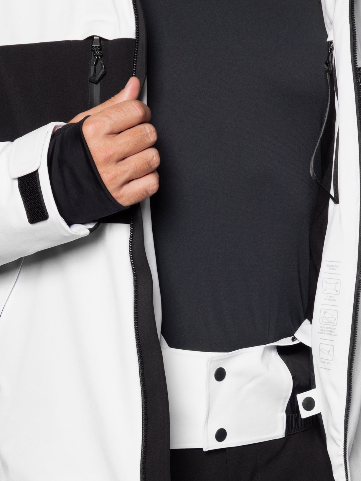 Jaqueta Masculina Technical Ski M Kitzbuhel Protectum7 Colorblock – Preto Ea7 Emporio Armani