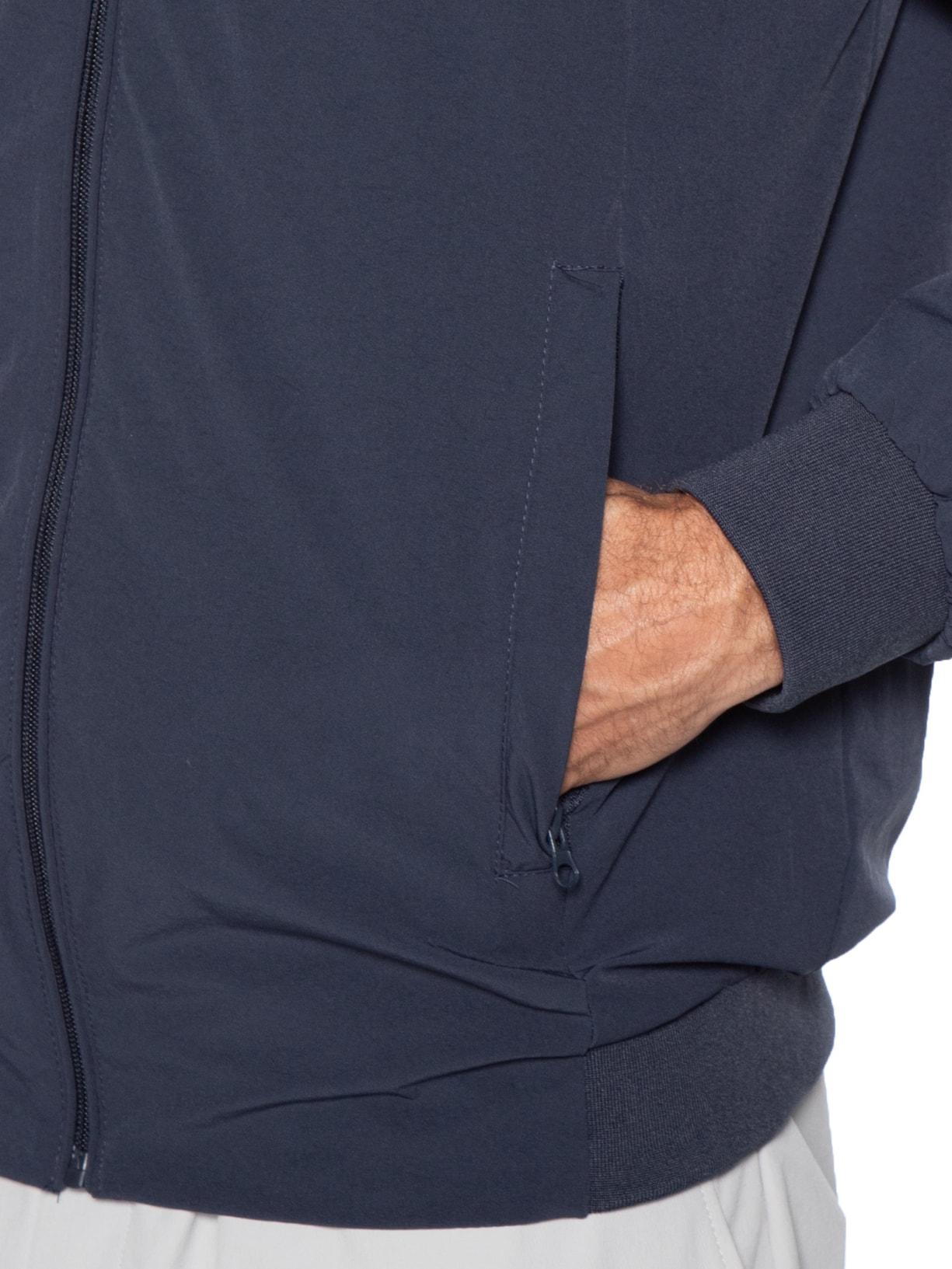 Jaqueta Masculina Tecido Tech Azul Basiq Men