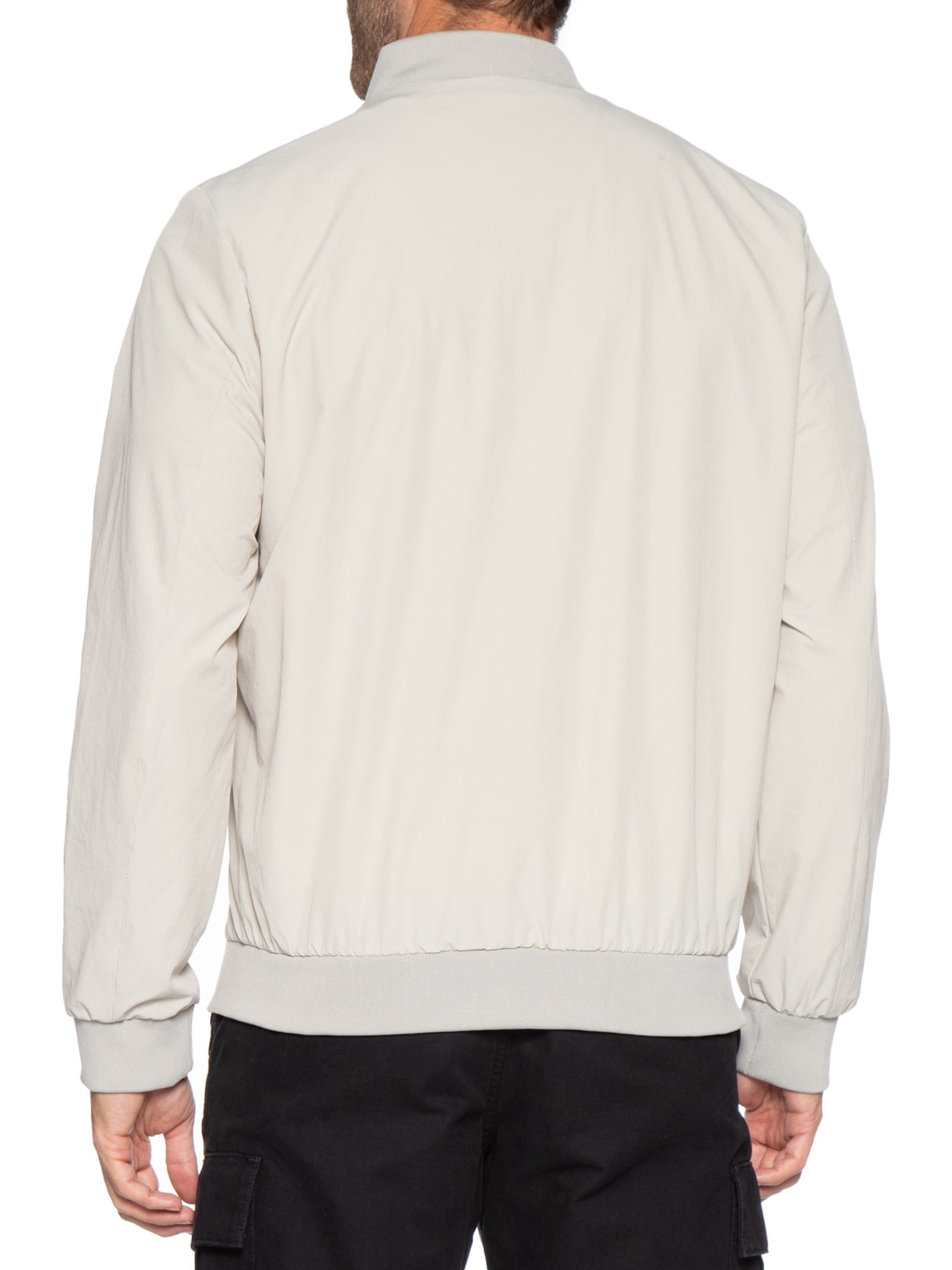 Jaqueta Masculina Tecido Tech Cinza Basiq Men