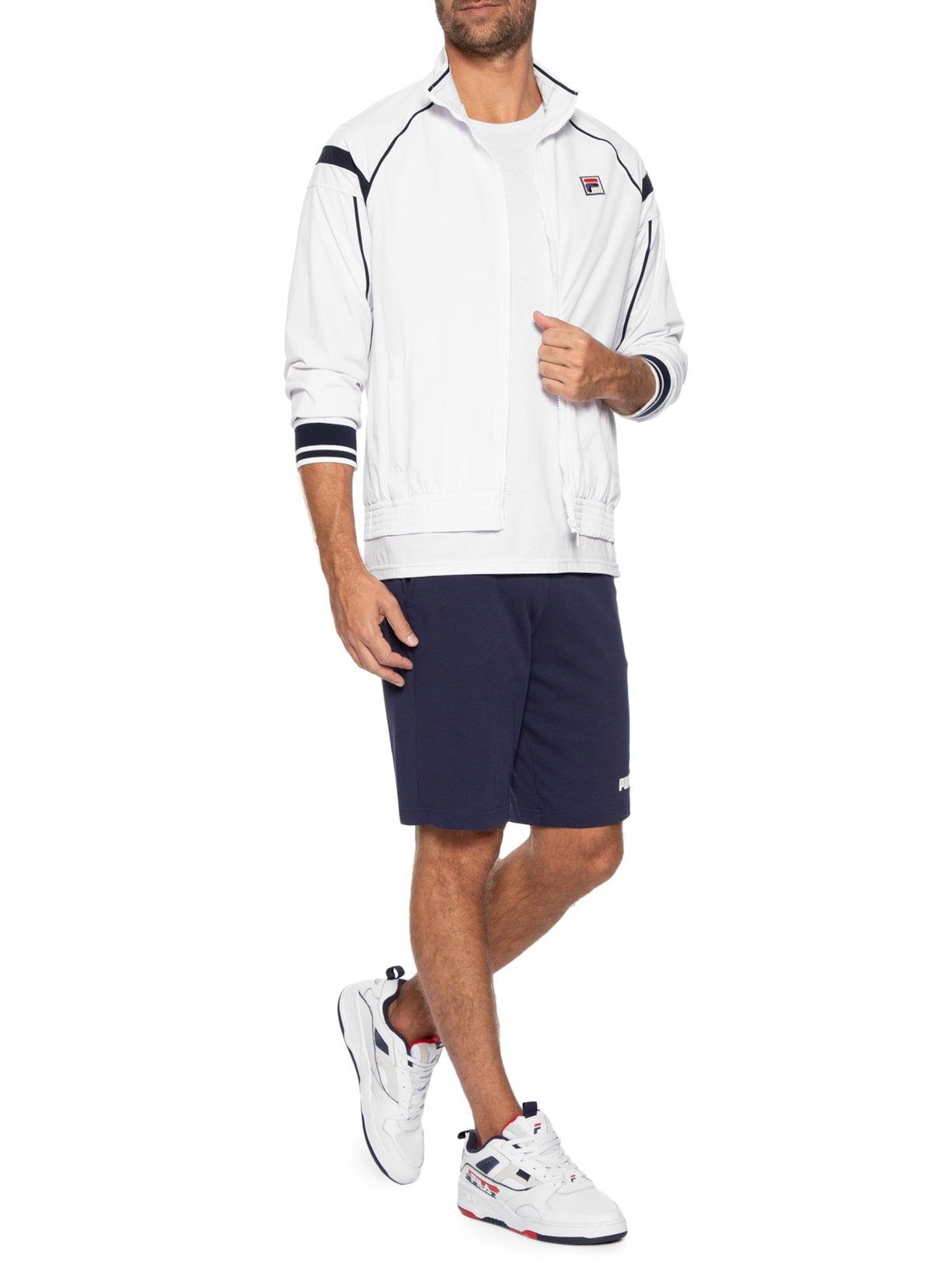 Jaqueta Masculina Tennis Club Branco Fila