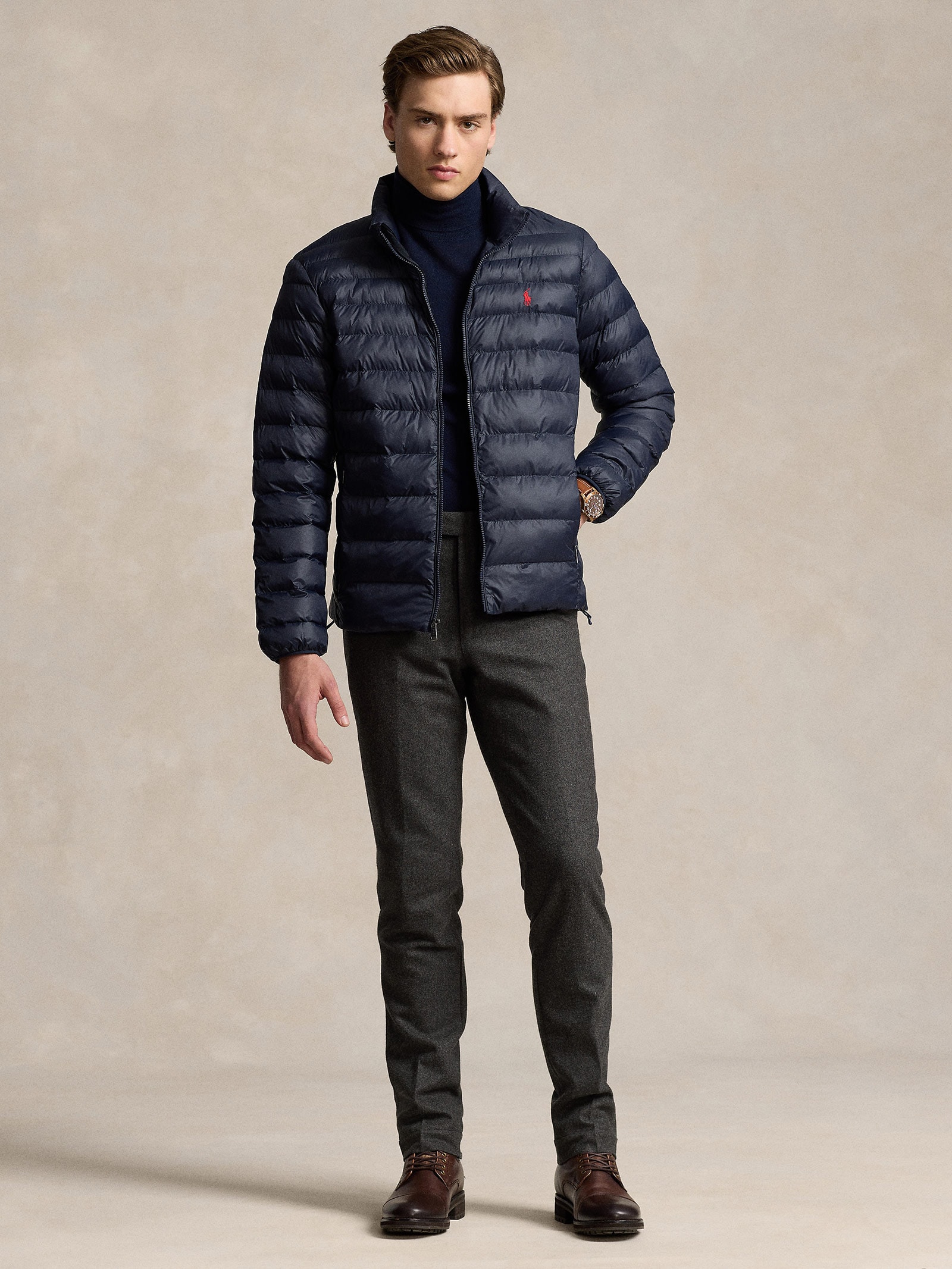 Jaqueta Masculina The Colden Packable Down - Azul - Polo Ralph Lauren