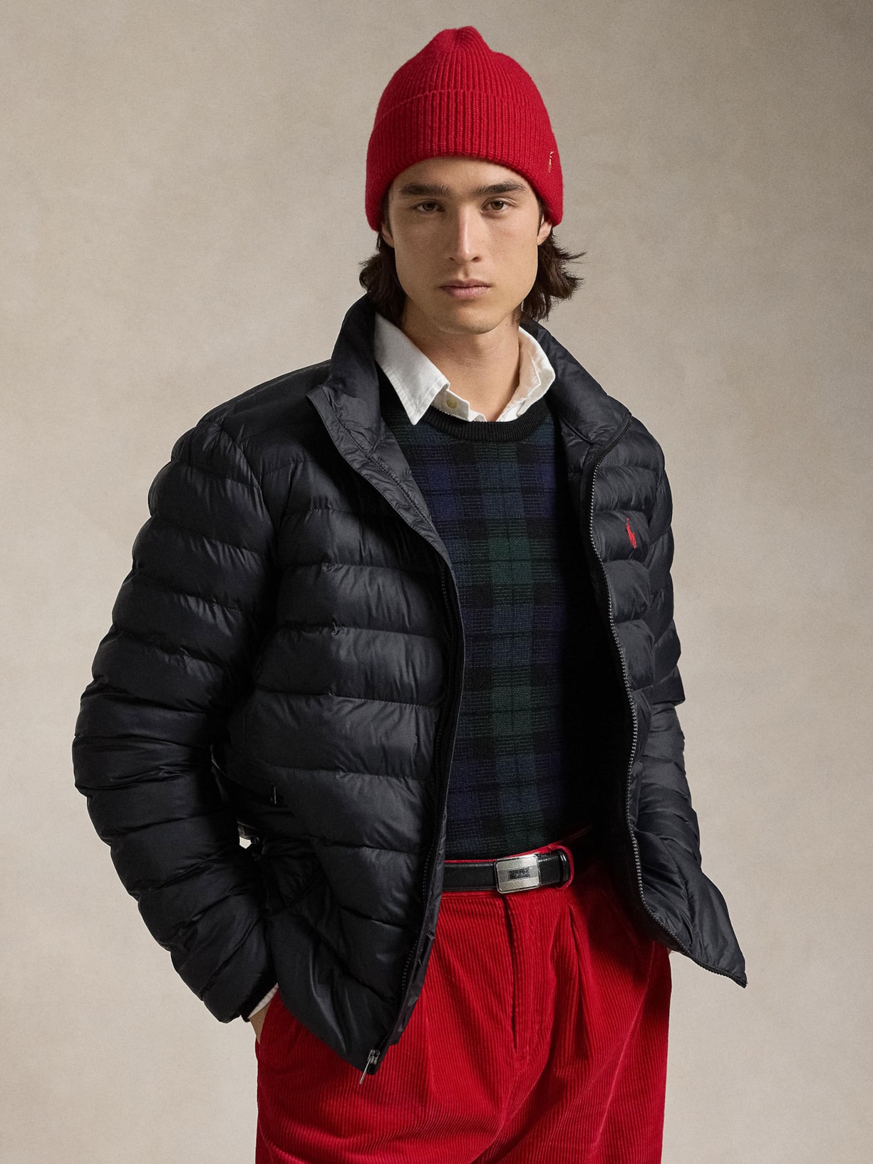 Jaqueta Masculina The Colden Packable Down Preto Polo Ralph Lauren