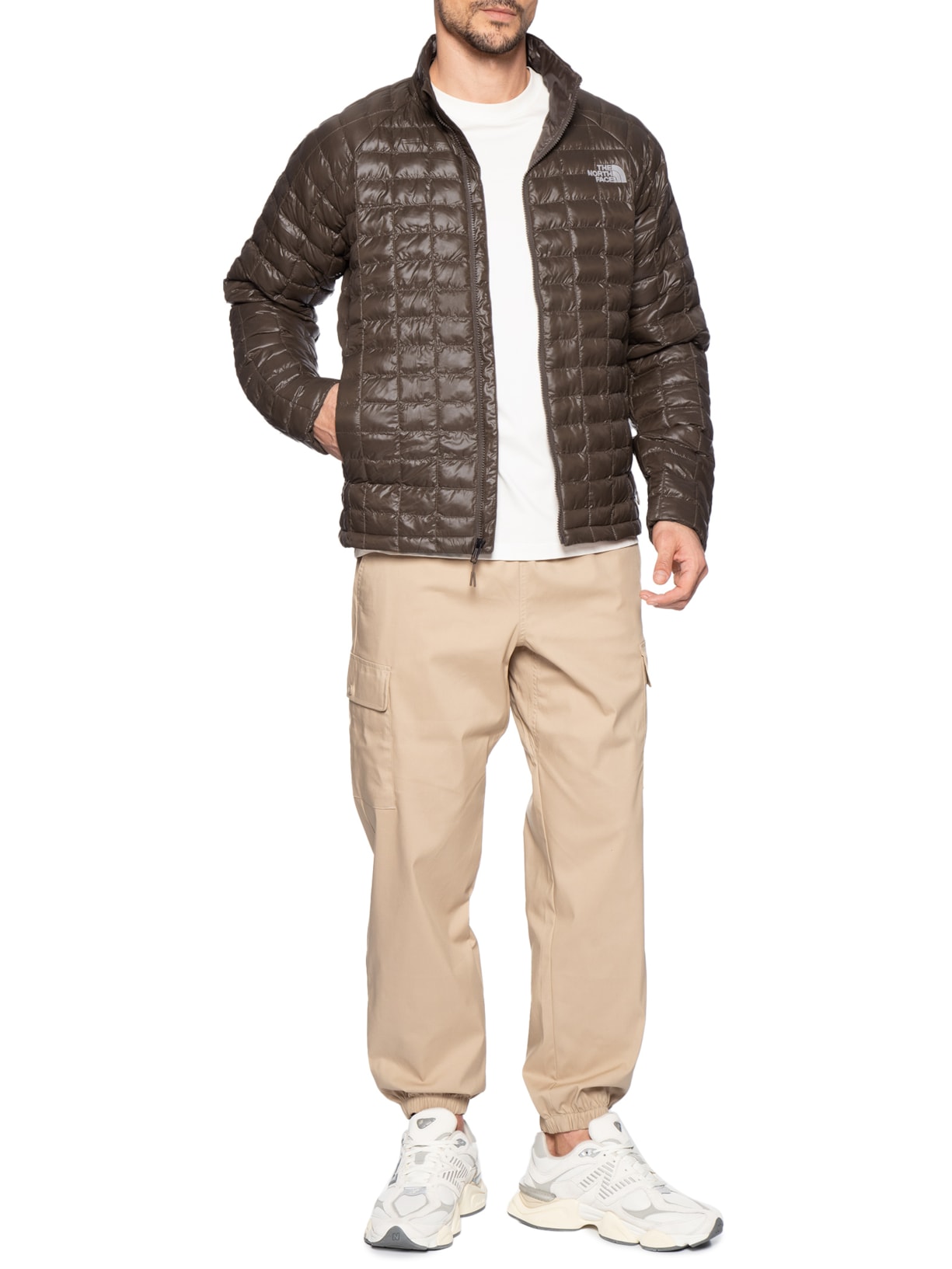 Jaqueta Masculina Thermoball Marrom The North Face