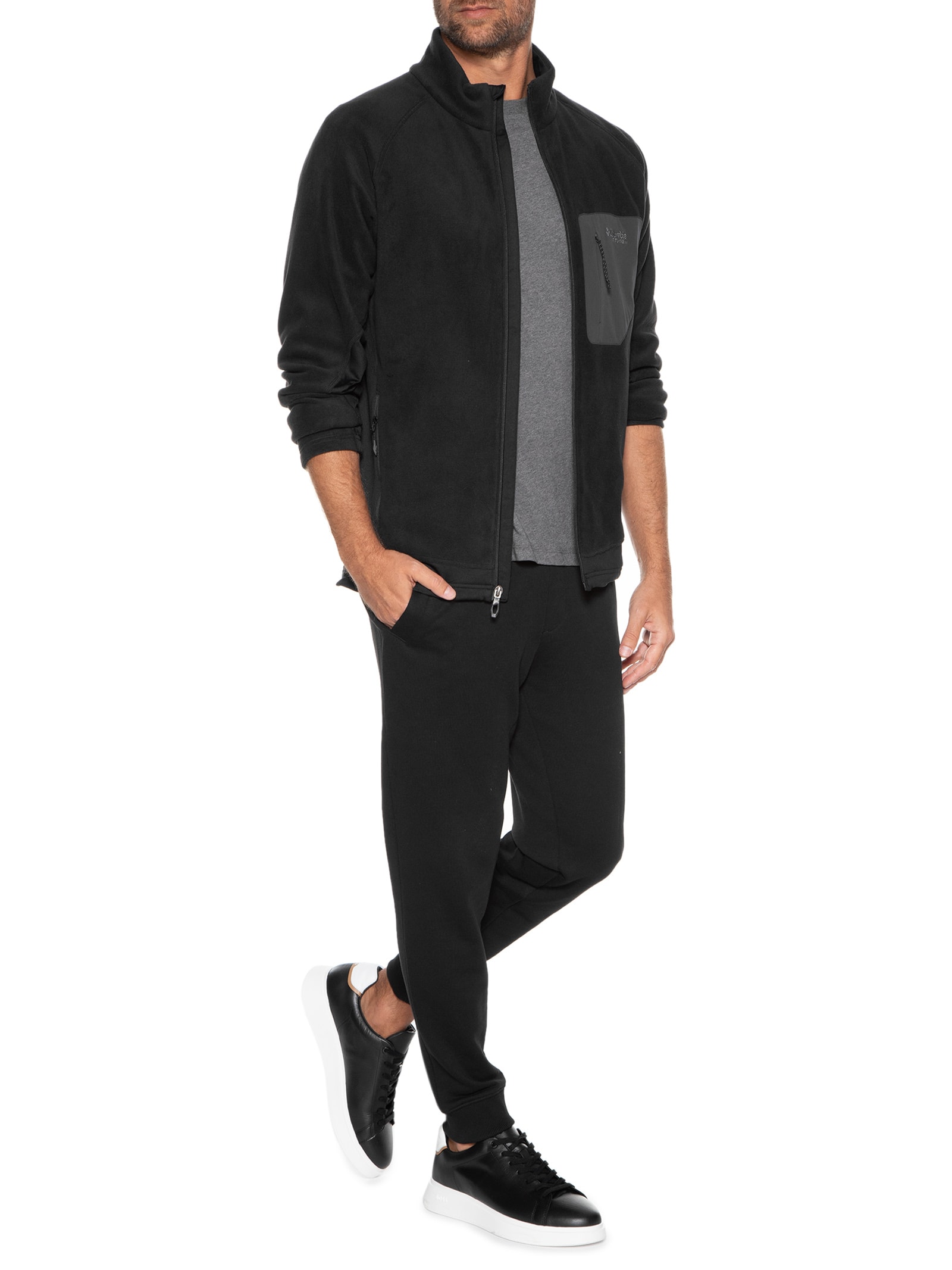 Jaqueta Masculina Titan Pass 2.0 Fleece - Columbia - Preto