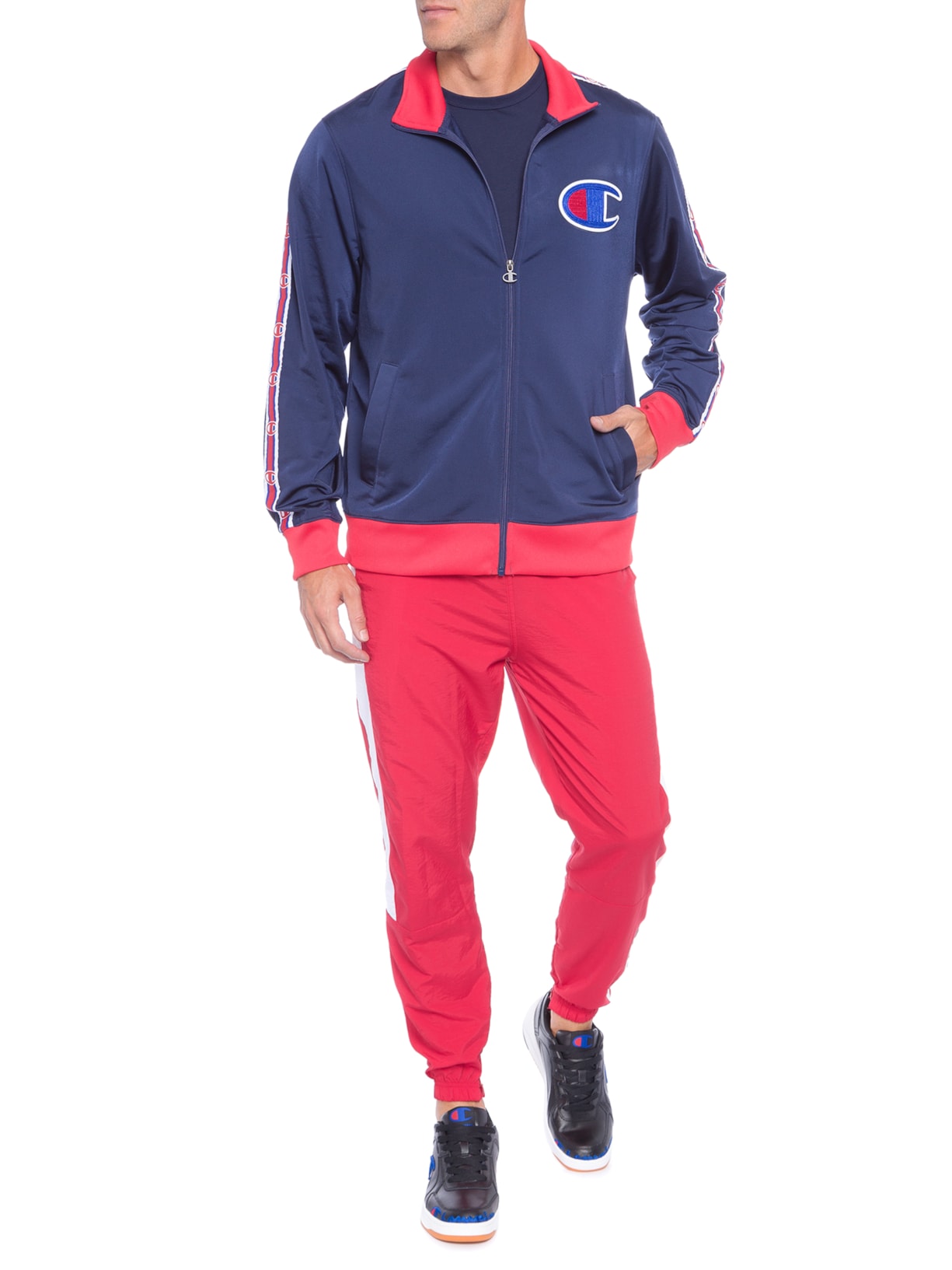 Jaqueta Masculina Track Azul Champion