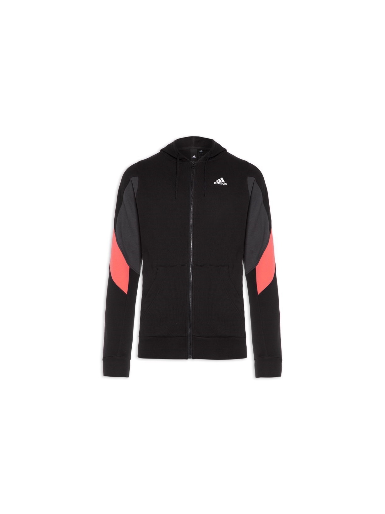Jaqueta Masculina Track Top External Com Zíper - Preto