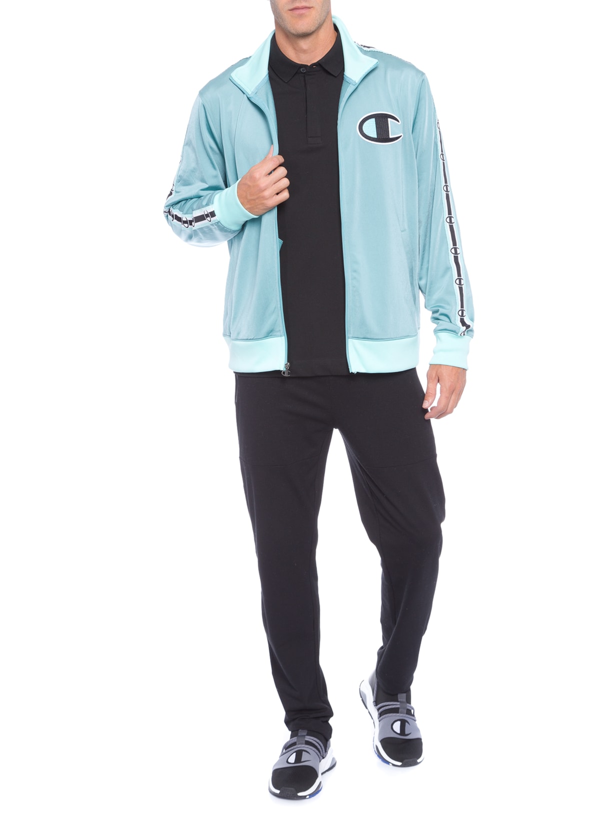 Jaqueta Masculina Track Verde Champion