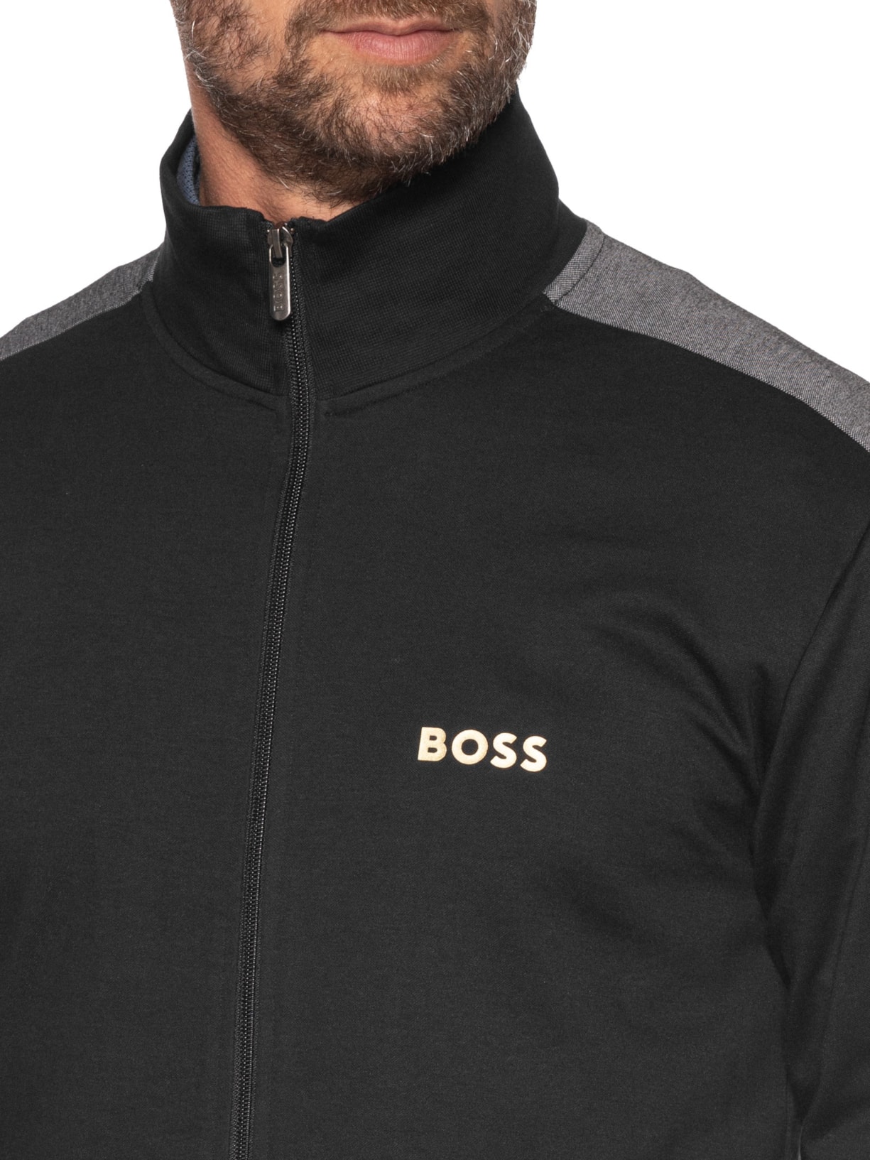 Jaqueta Masculina Tracksuit HBEU Preto Boss