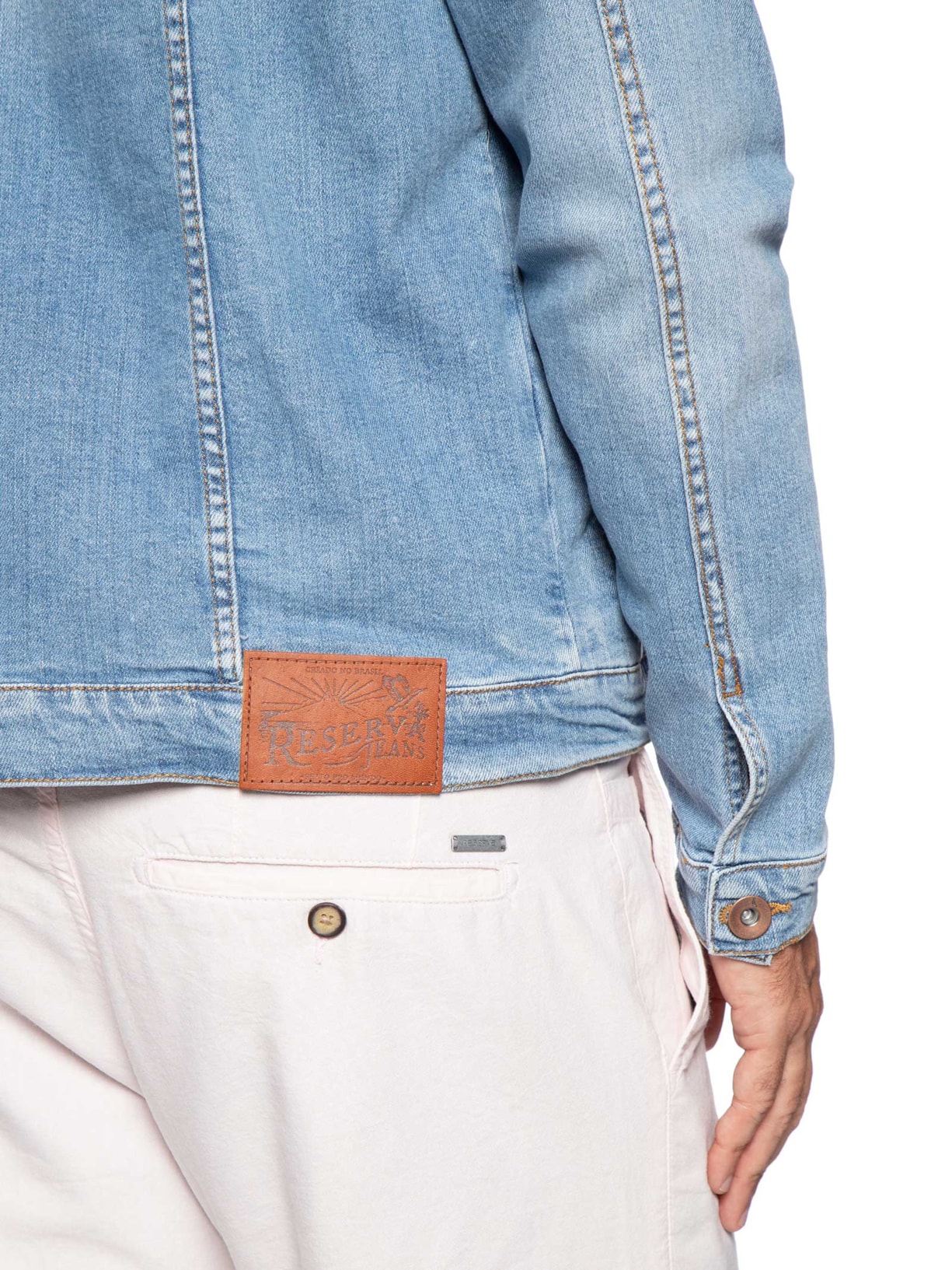 Jaqueta Masculina Trucker Jeans Max Azul Reserva