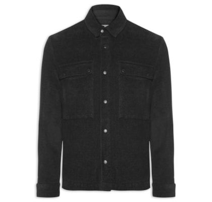 Jaqueta Masculina Tweed Cotton Texture - Preto