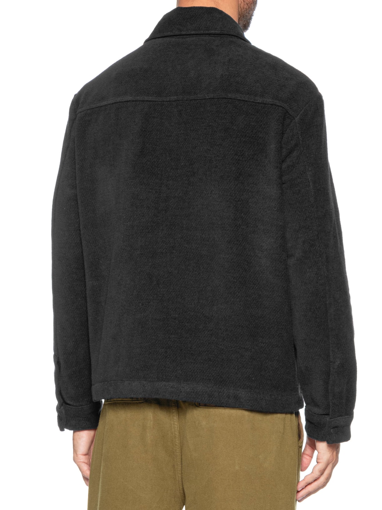 Jaqueta Masculina Tweed Cotton Texture Preto Osklen