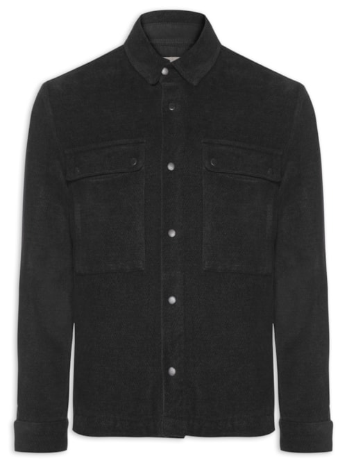 Jaqueta Masculina Tweed Cotton Texture – Preto