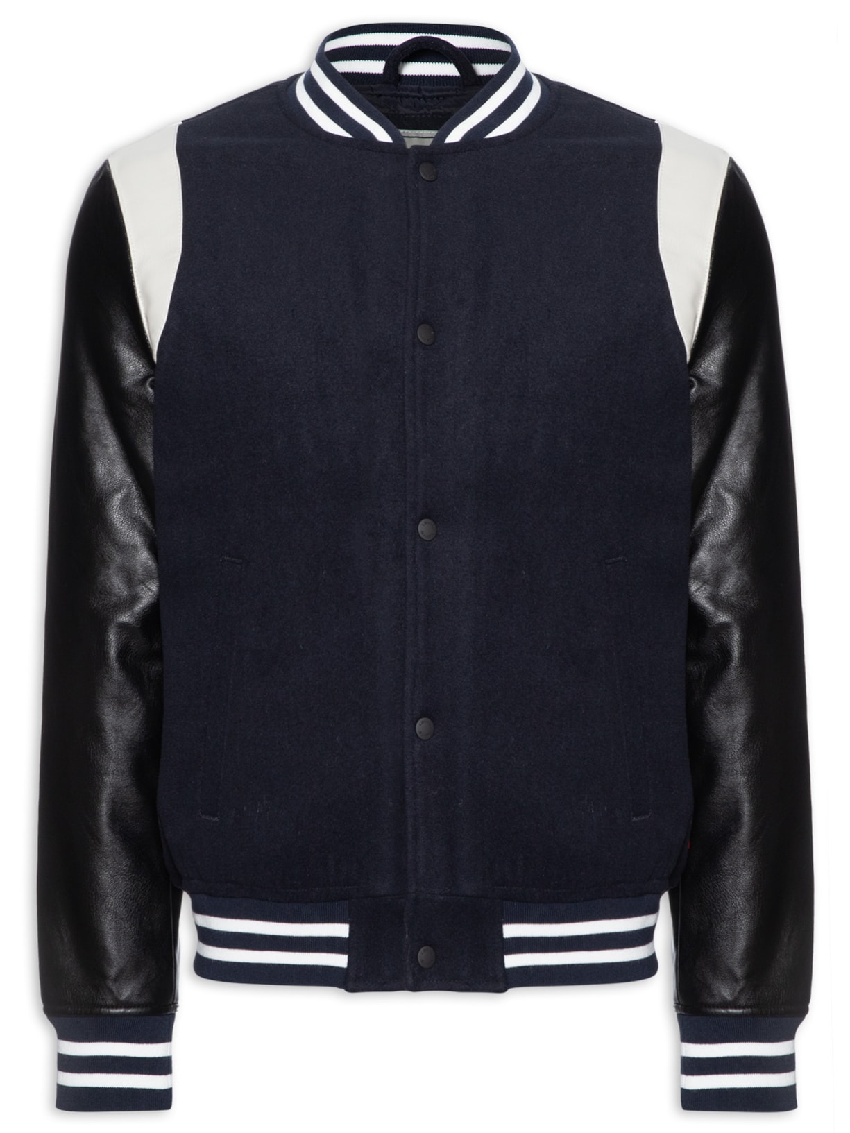 Jaqueta Masculina Varsity Wool - Azul