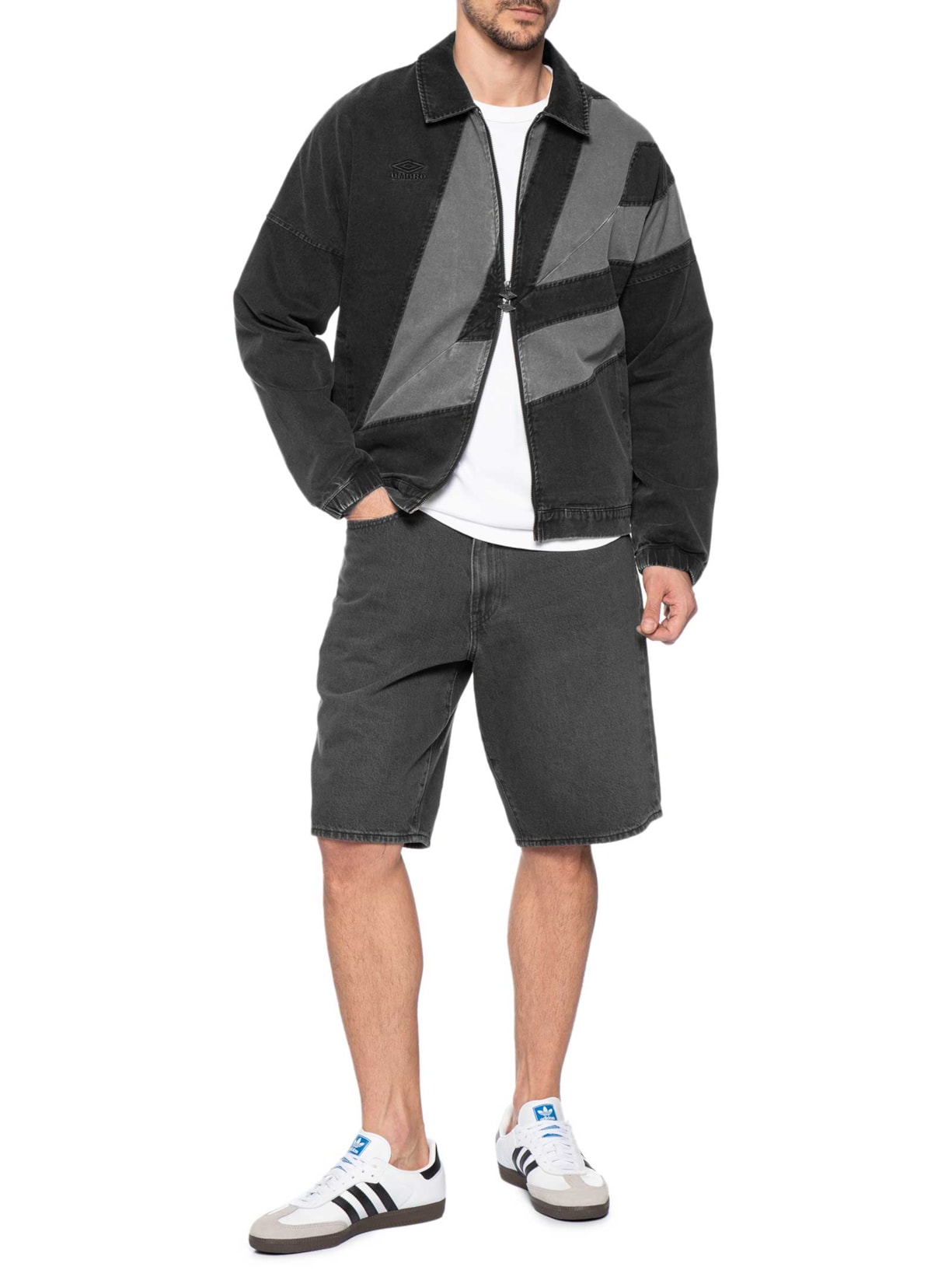 Jaqueta Masculina Washed Drill Preto Umbro