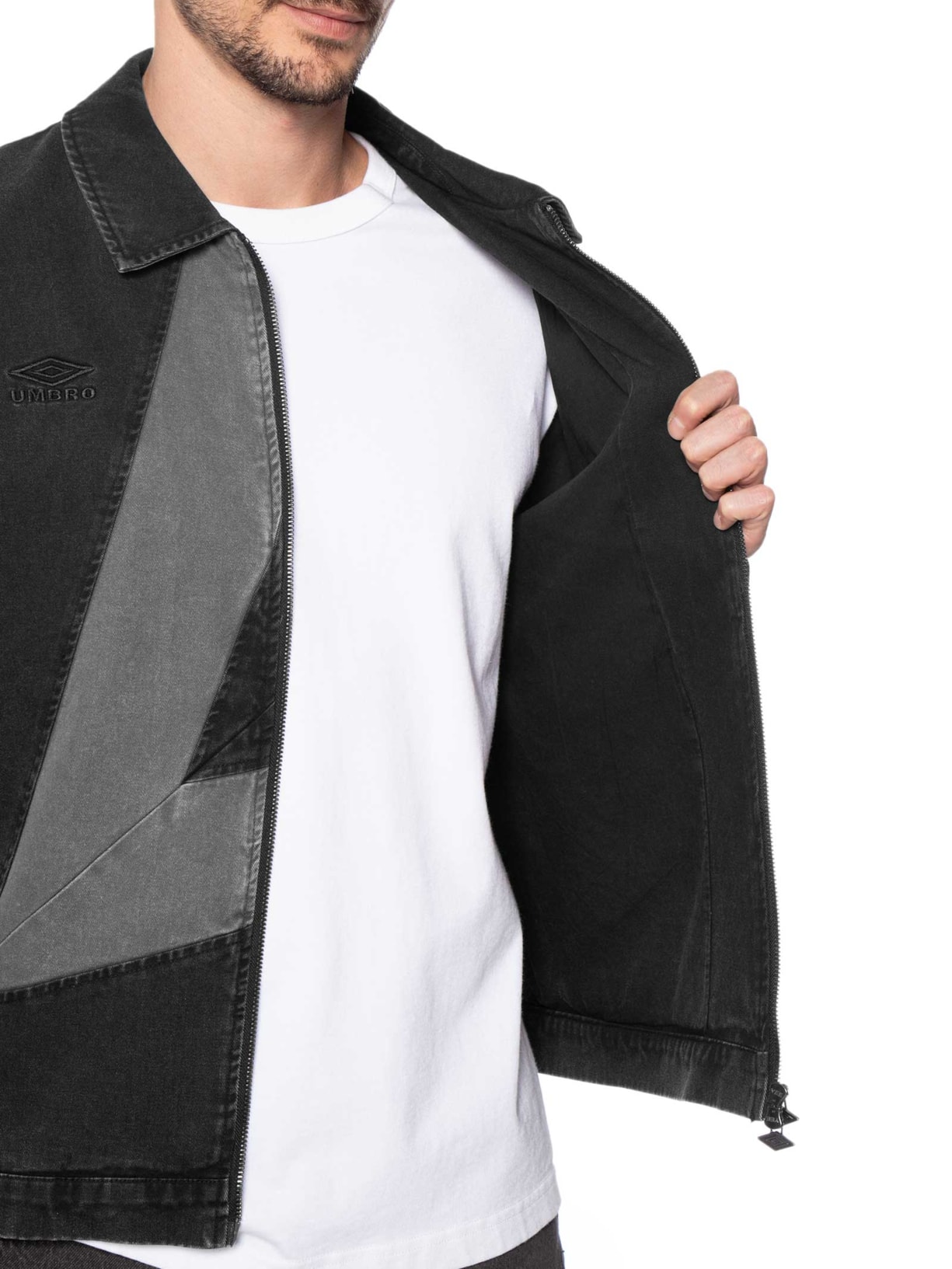 Jaqueta Masculina Washed Drill Preto Umbro