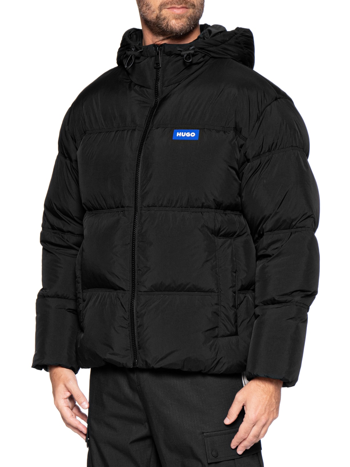 Jaqueta Masculina Water Repellent Padded Preto Hugo