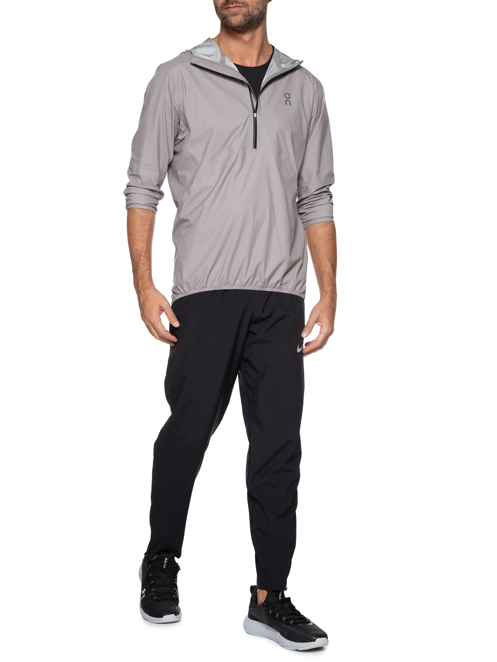 On Running - Jaqueta Masculina Waterproof Anorak - Cinza