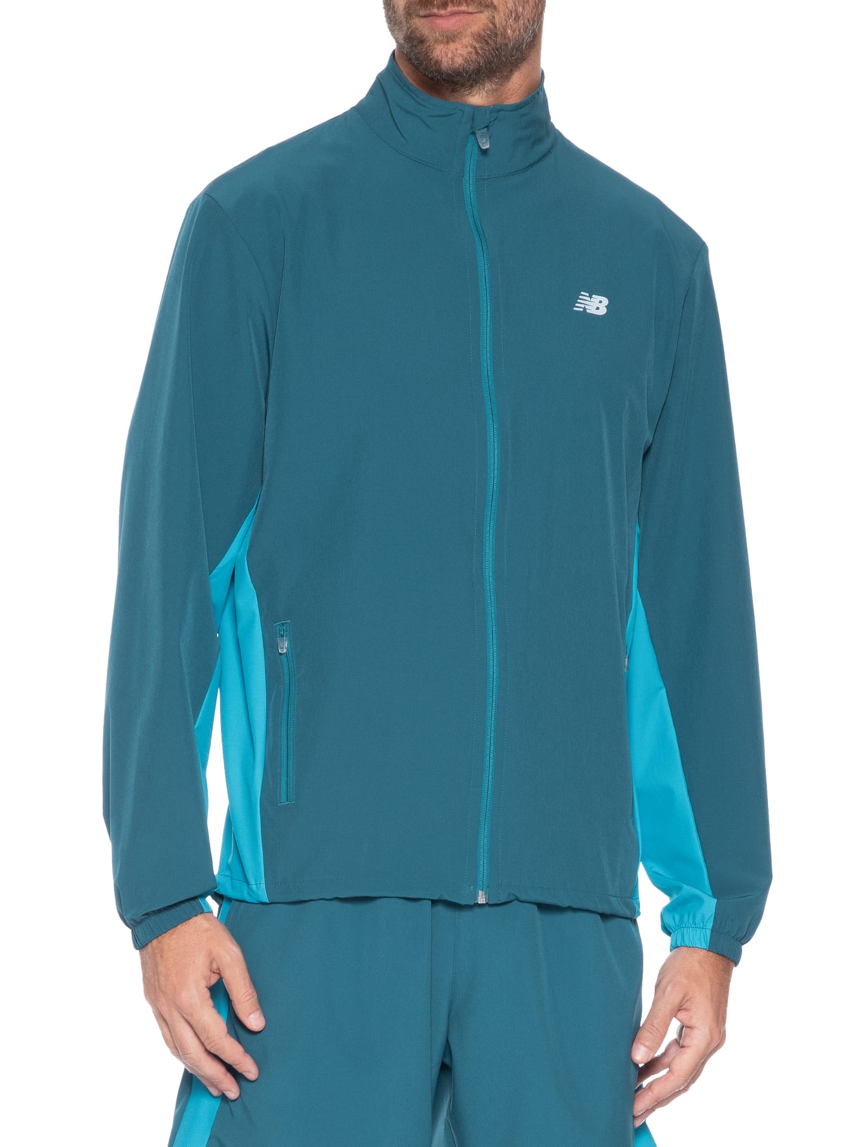 Jaqueta Masculina Windbreak Fast Days Azul New Balance