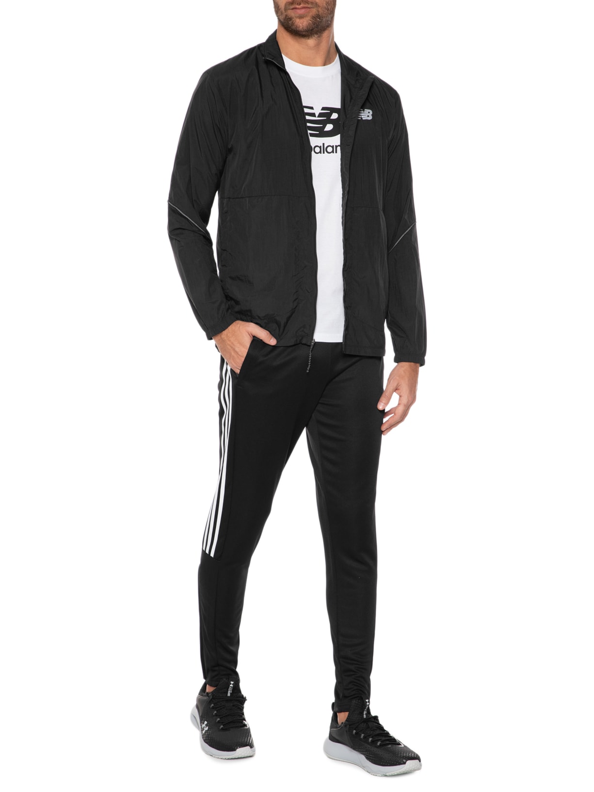 Jaqueta Masculina Windbreak Impact Run Preto New Balance