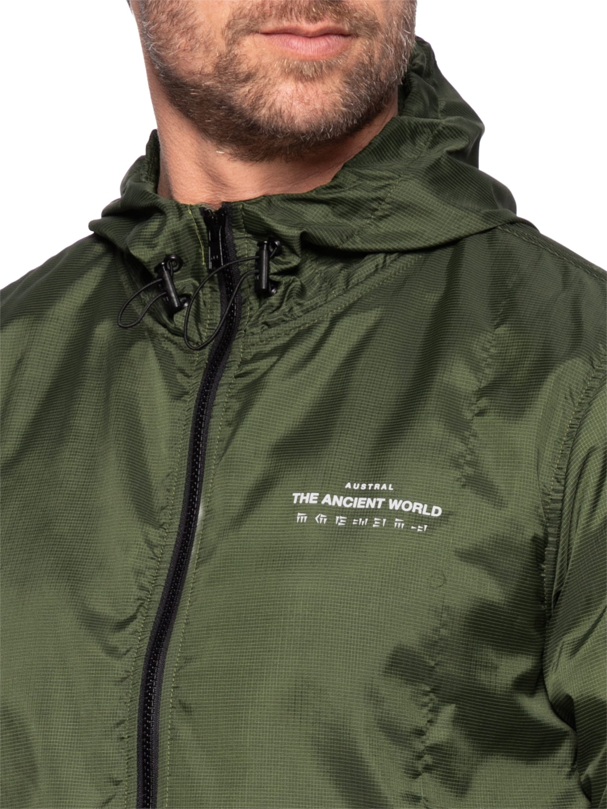 Jaqueta Masculina Windbreaker Ancient World Verde Austral