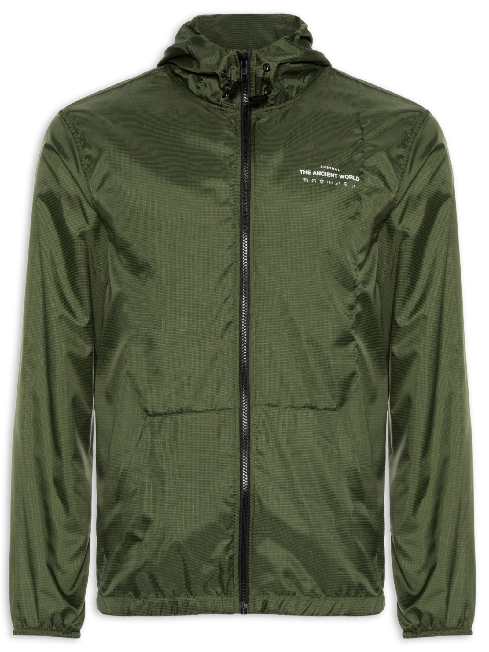 Austral - Jaqueta Masculina Windbreaker Ancient World - Verde