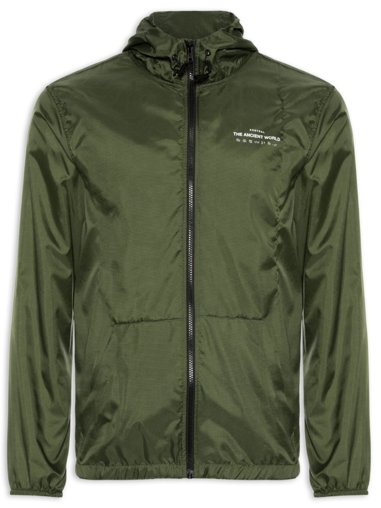 Jaqueta Masculina Windbreaker Ancient World - Verde