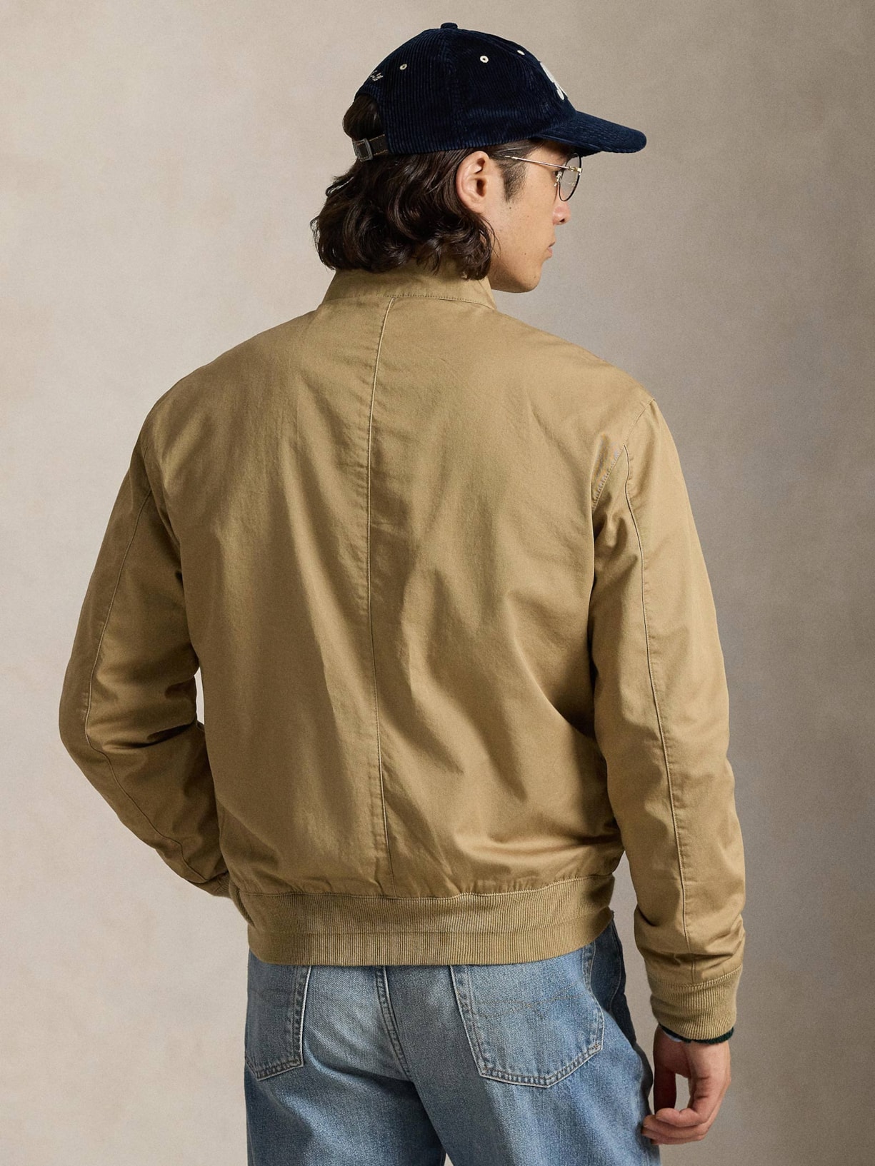 Jaqueta Masculina Windbreaker Lined Twill Marrom Polo Ralph Lauren