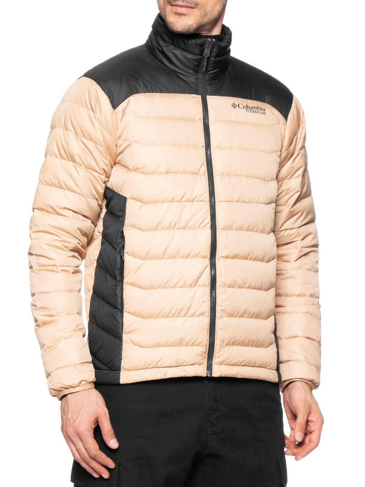 Jaqueta Masculina Winter District II Interchange Com Capuz Bege Columbia