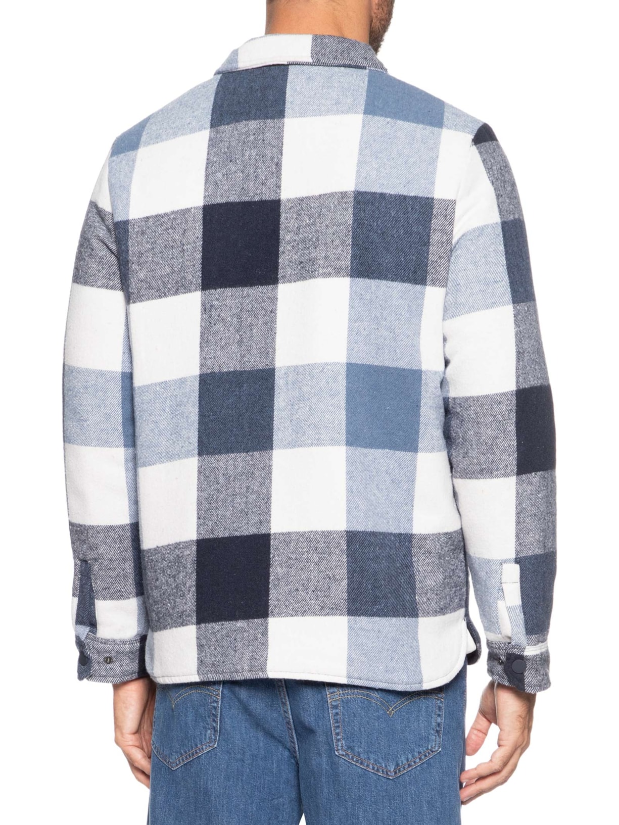 Jaqueta Masculina Xadrez Azul Basiq Men