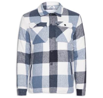 Jaqueta Masculina Xadrez - Azul