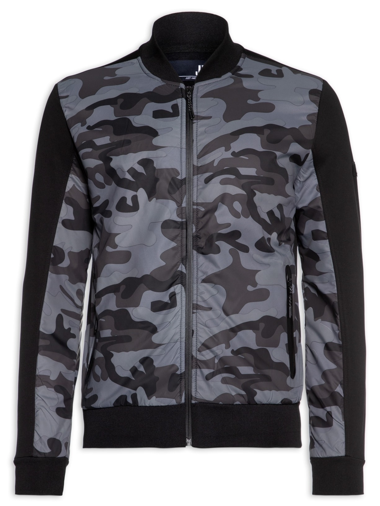 Jaqueta Moletom Camuflado - Cinza