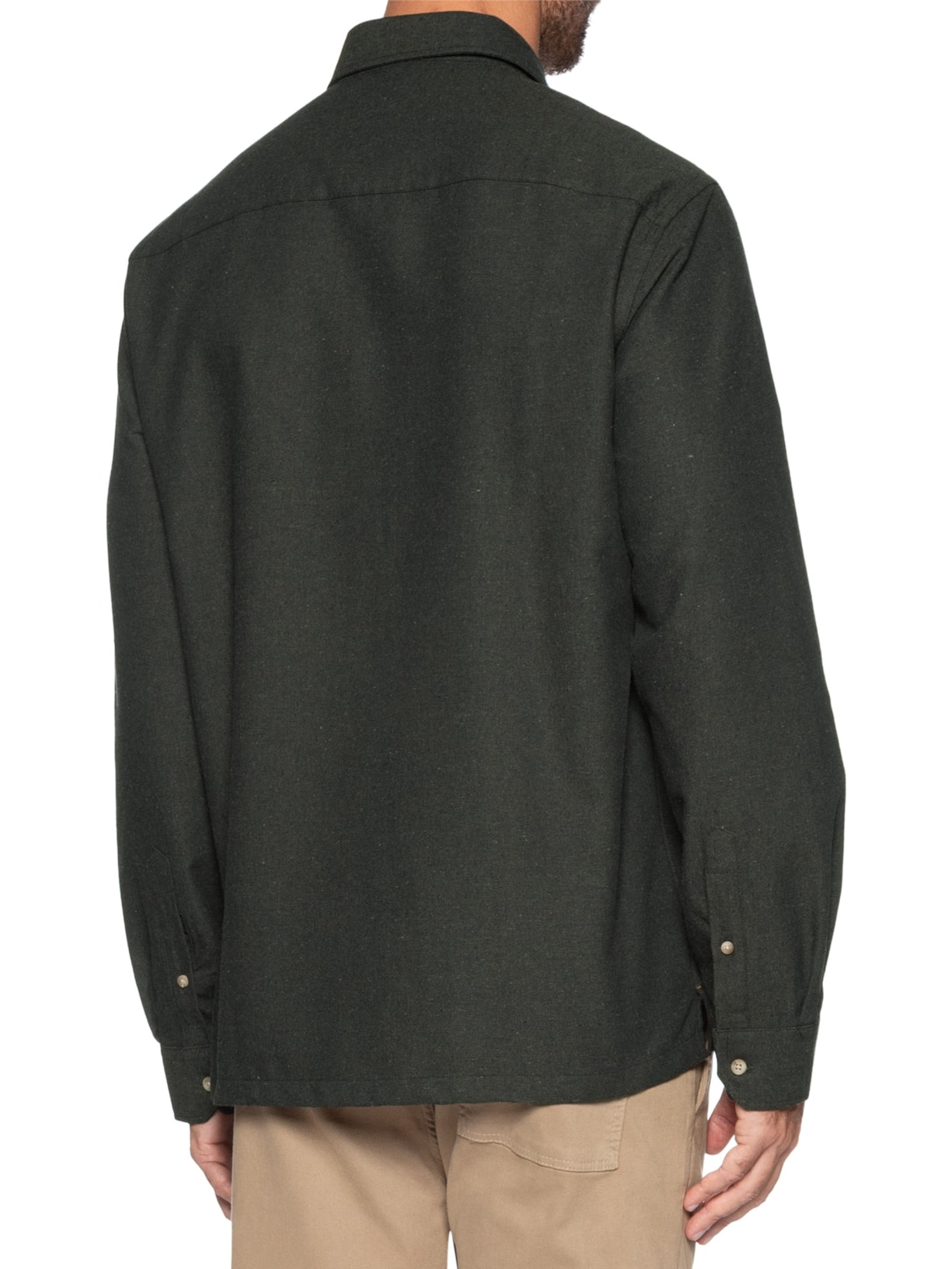 Jaqueta Overshirt Masculina Flanela Mescla Verde Zapalla