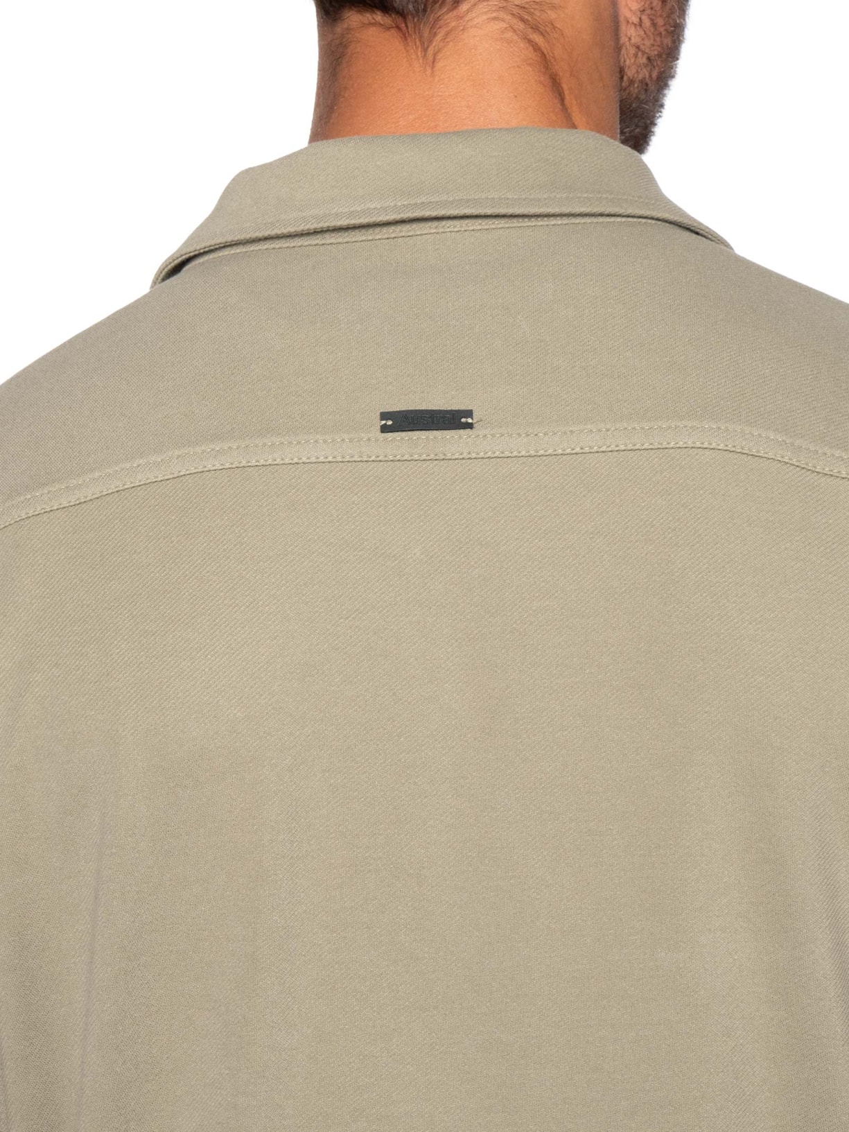 Jaqueta Overshirt Masculina Malha Stelvio Bege Austral