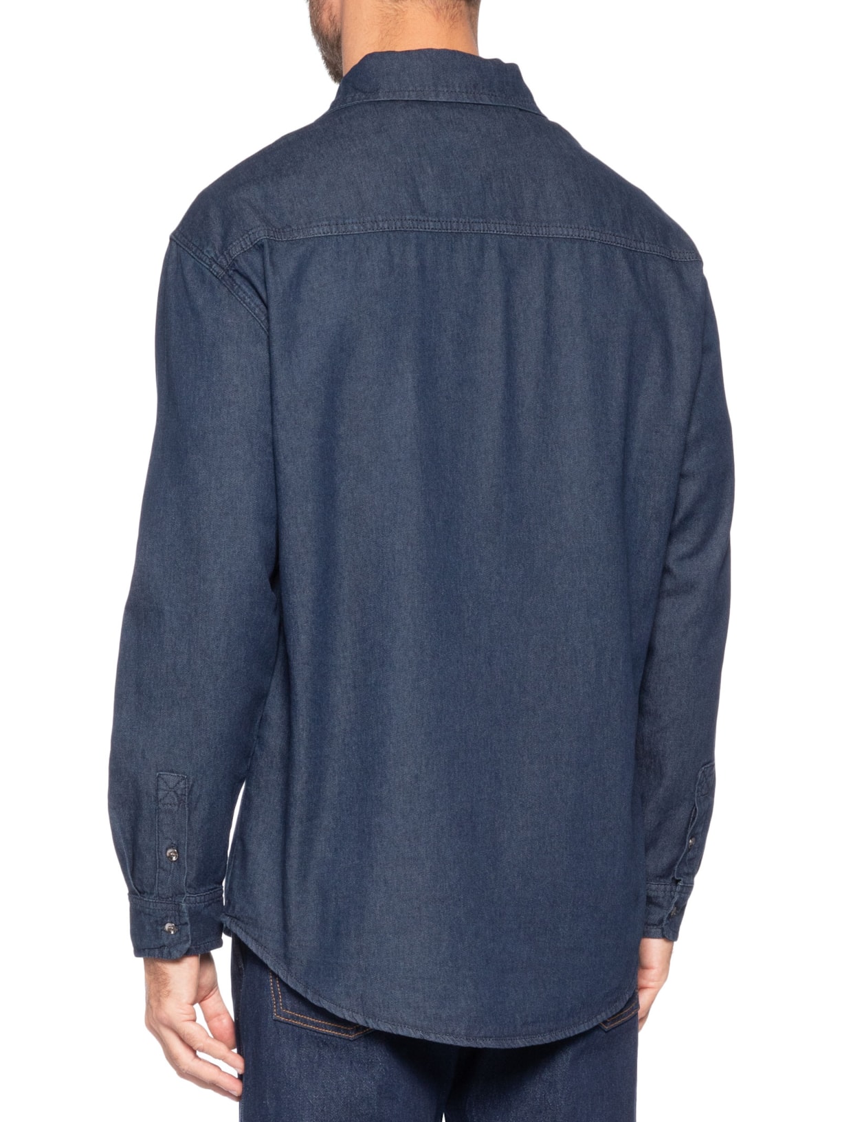Jaqueta Overshirt Masculina Relaxed Fit Denim Dark Azul Tommy Jeans