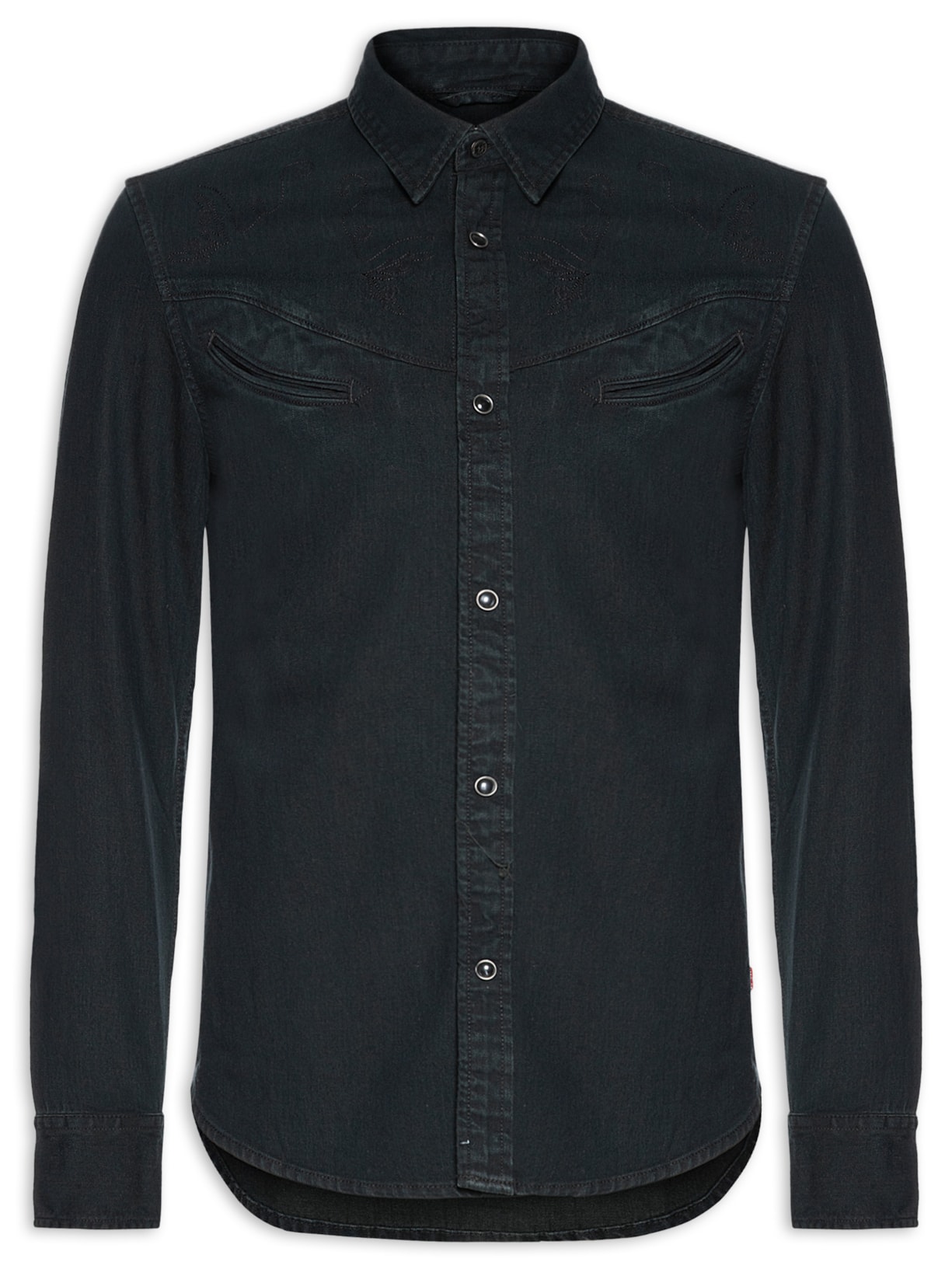 Jaqueta Overshirt Masculina Smiley Western Preto Levi's