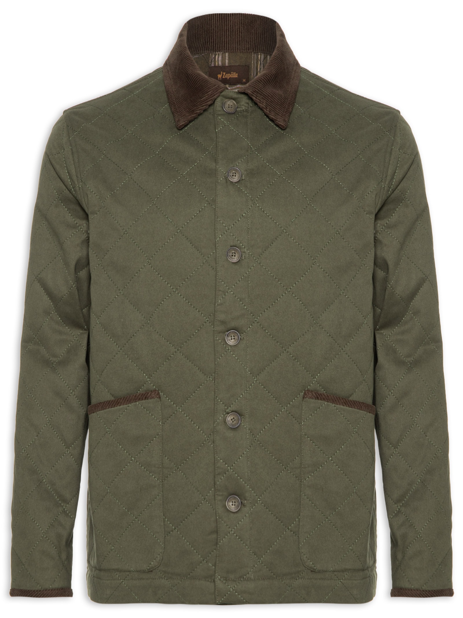 Jaqueta Parka Masculina Matelassê - Verde - Zapalla