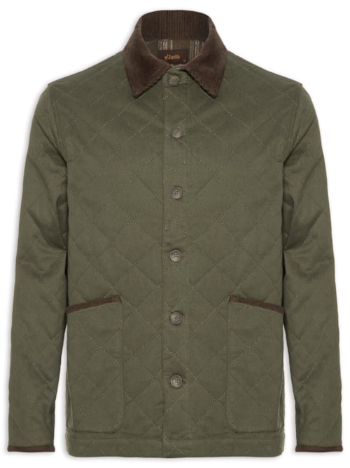 Jaqueta Parka Masculina Matelassê - Verde