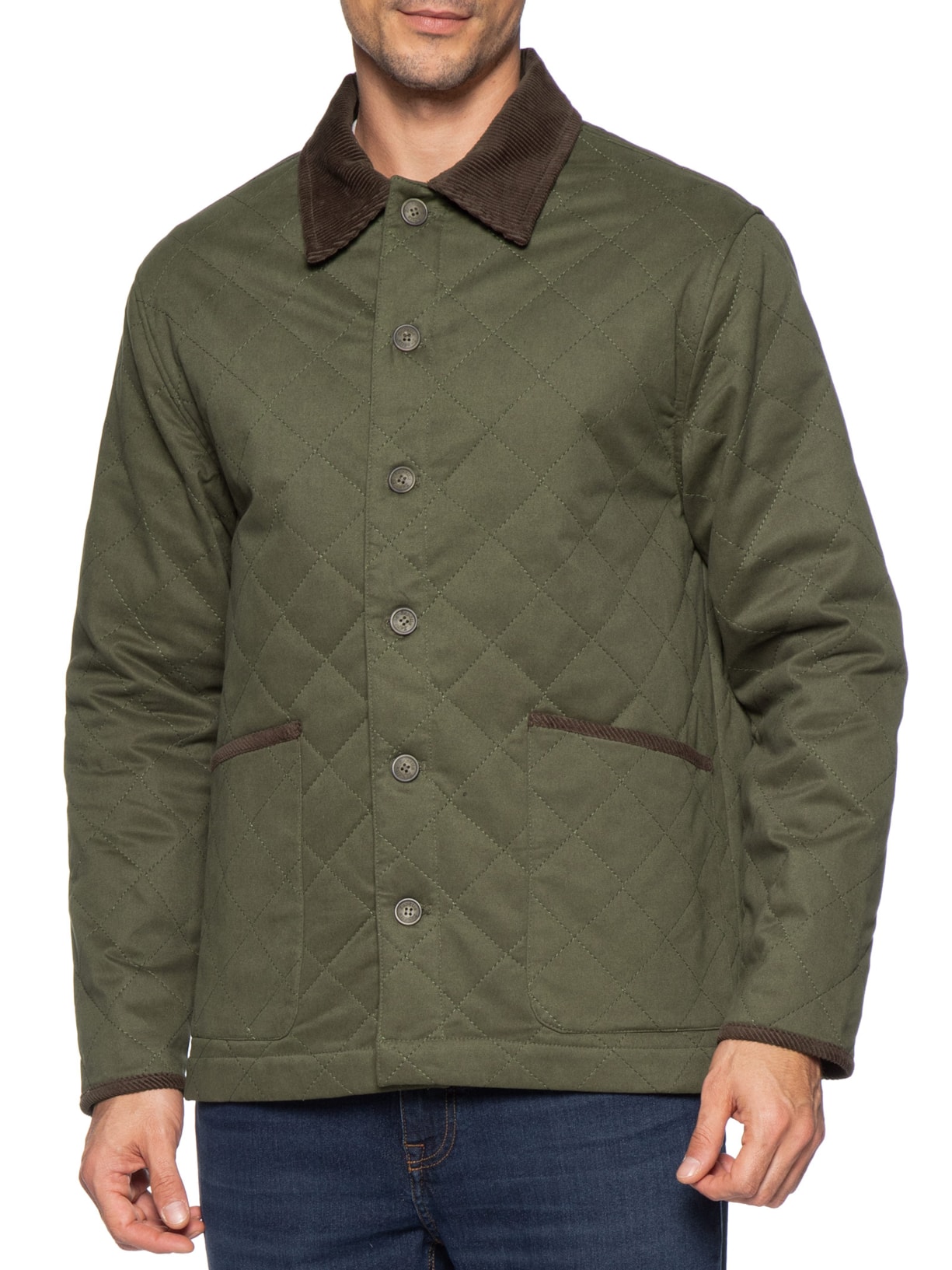 Jaqueta Parka Masculina Matelassê Verde Zapalla