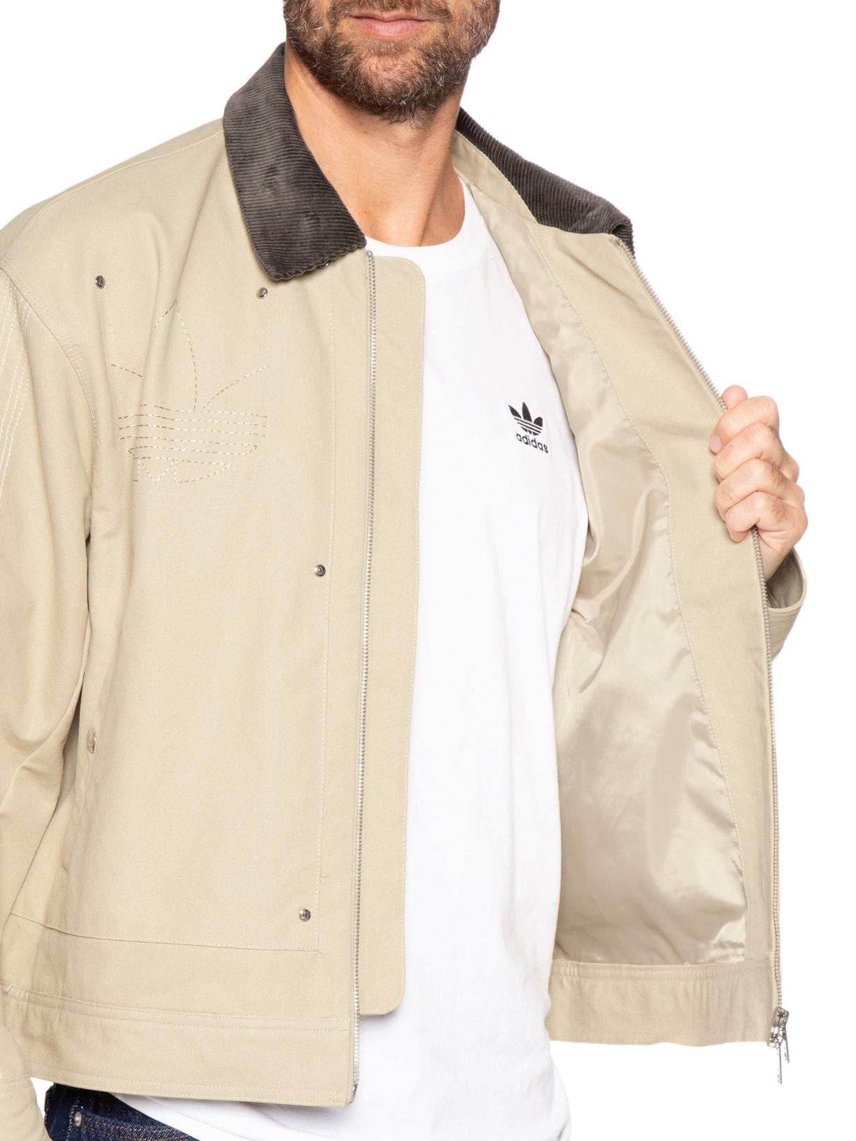 Jaqueta Premium Essentials Marrom Adidas Originals